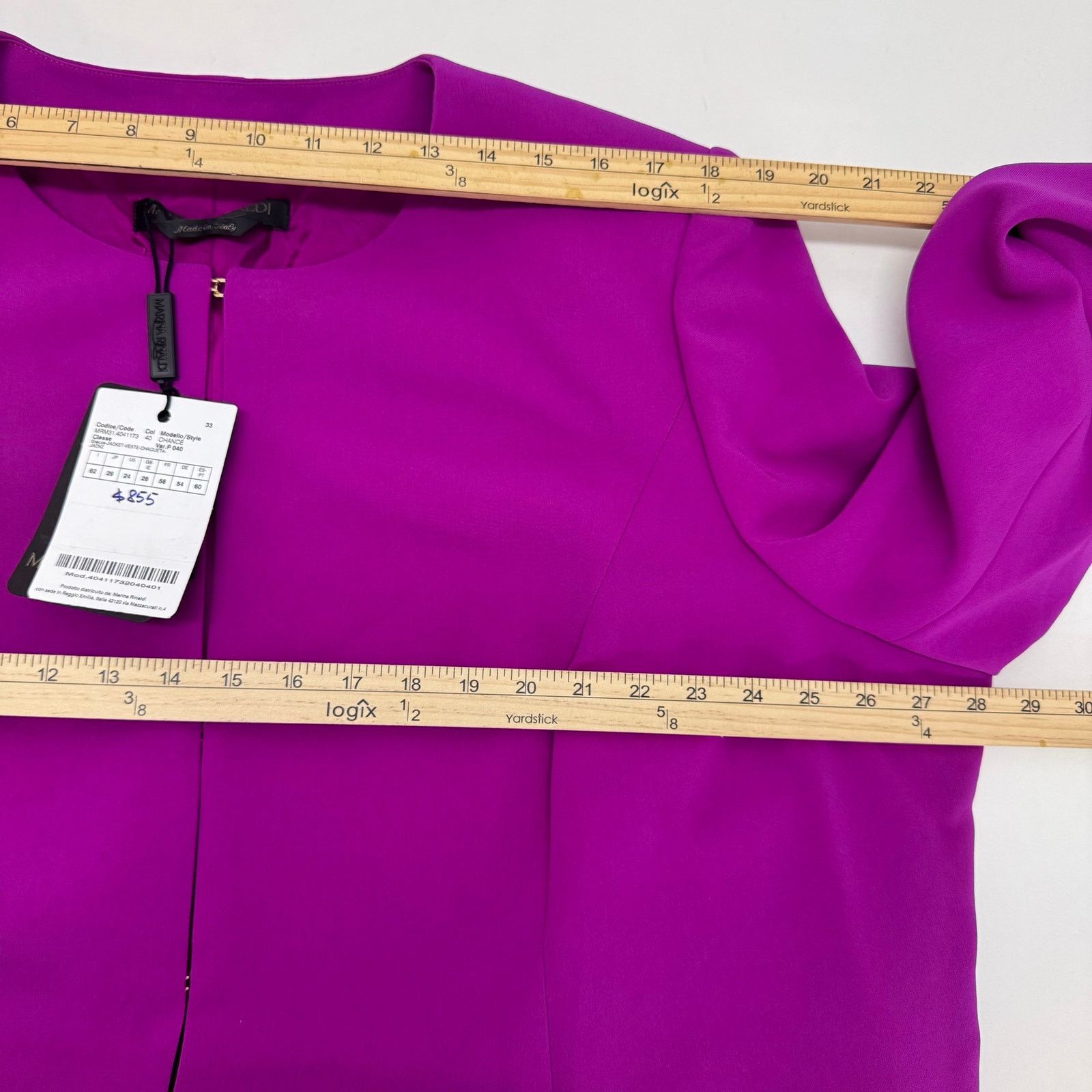 Marina Rinaldi Marina Rinaldi Pink Magenta Boxy Blazer Jacket US 24 Career Size 4XL / US 24-26 - 5 Thumbnail