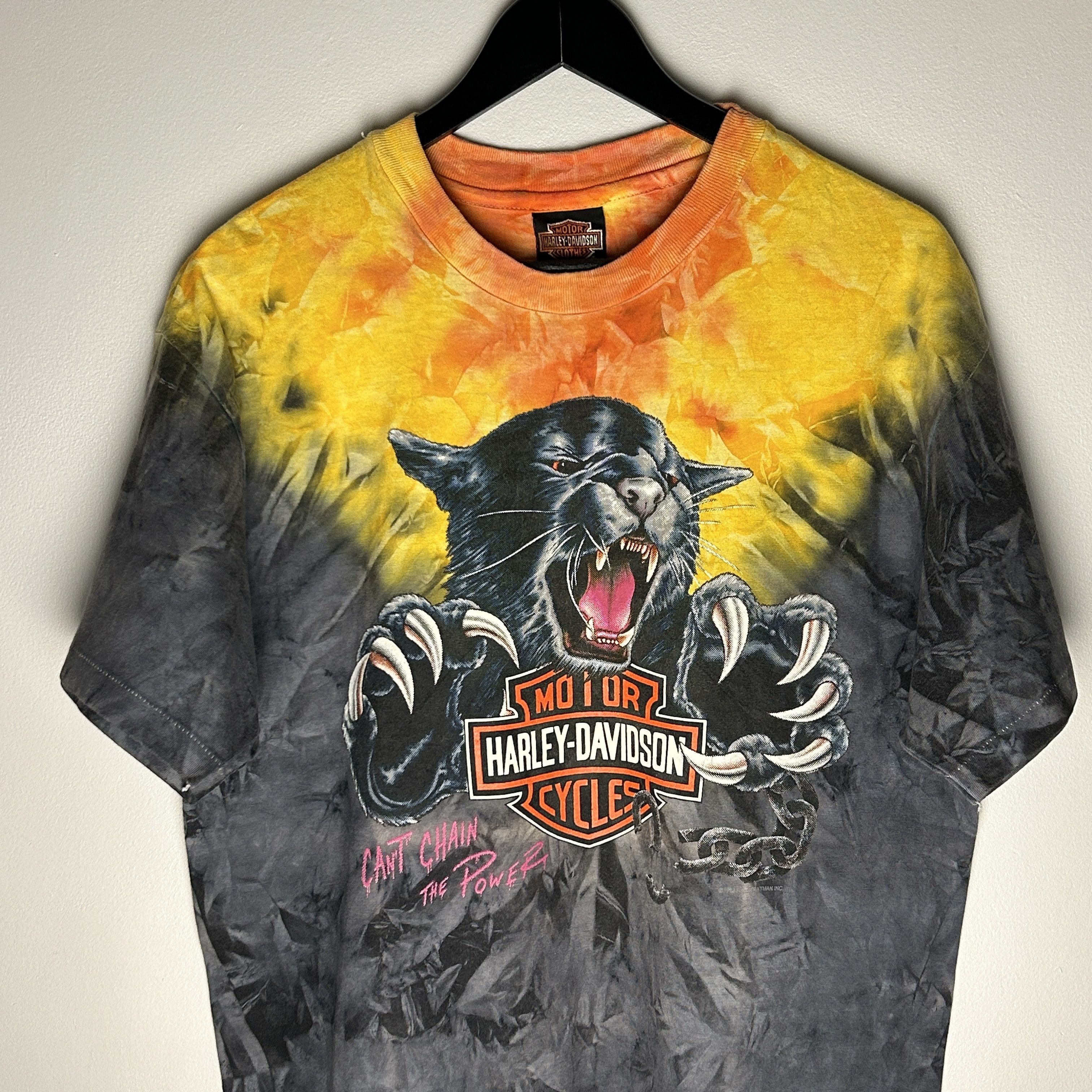 Harley Davidson Harley Davidson Can’t Chain The Power 1992 T-shirt Size US L / EU 52-54 / 3 - 3 Thumbnail