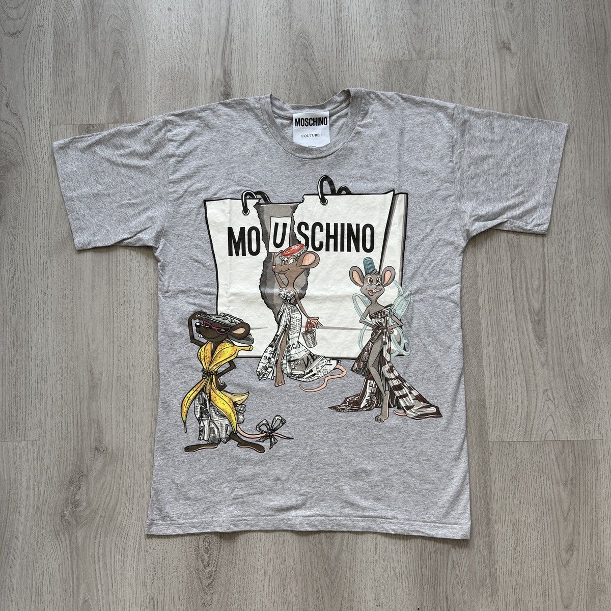Moschino × Streetwear Love Moschino t shirt Milano made in