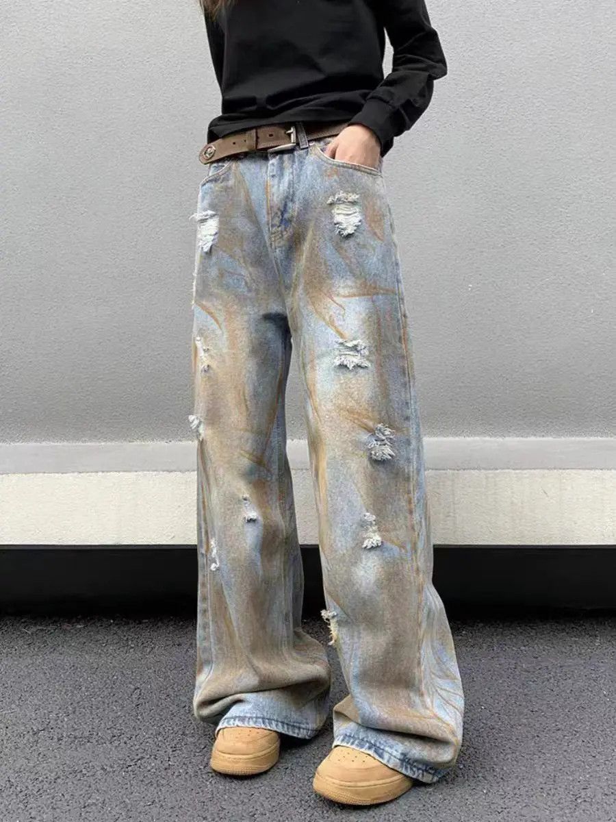 Japanese Brand × Jean High Street Tie-Dye Aged Casual Jeans Size US 32 / EU 48 - 1 Thumbnail