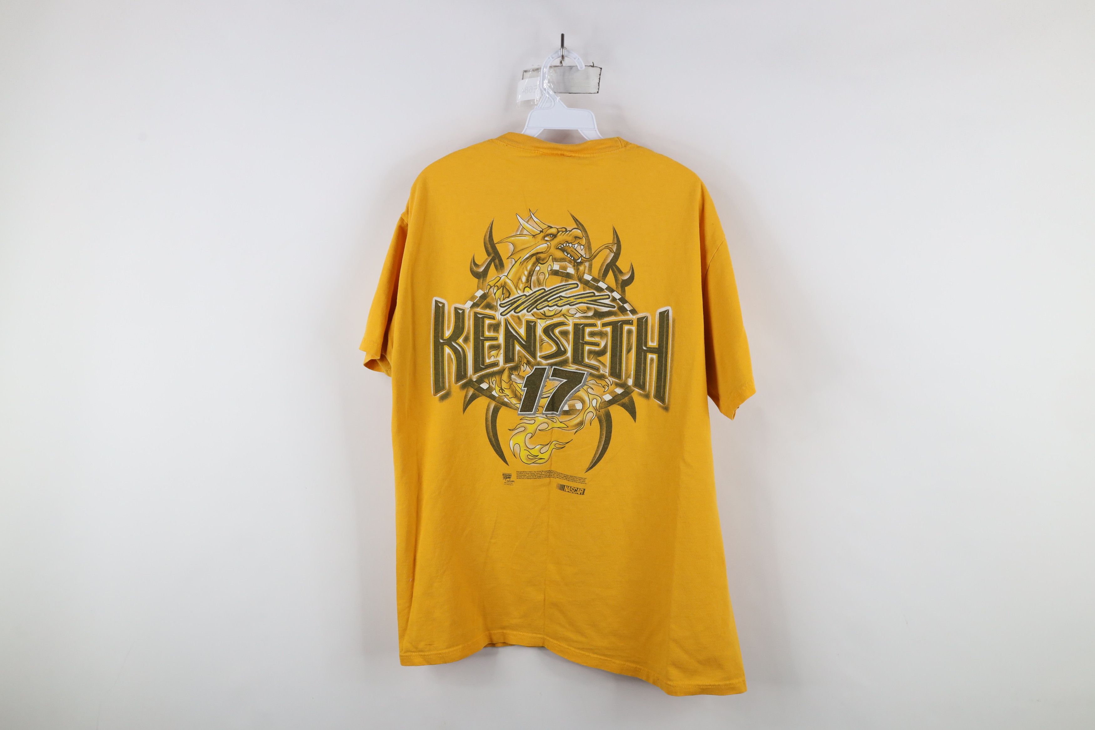 Vintage Vintage NASCAR Kenseth Racing Fire Flames Dragon T-Shirt Size US L / EU 52-54 / 3 - 11 Thumbnail