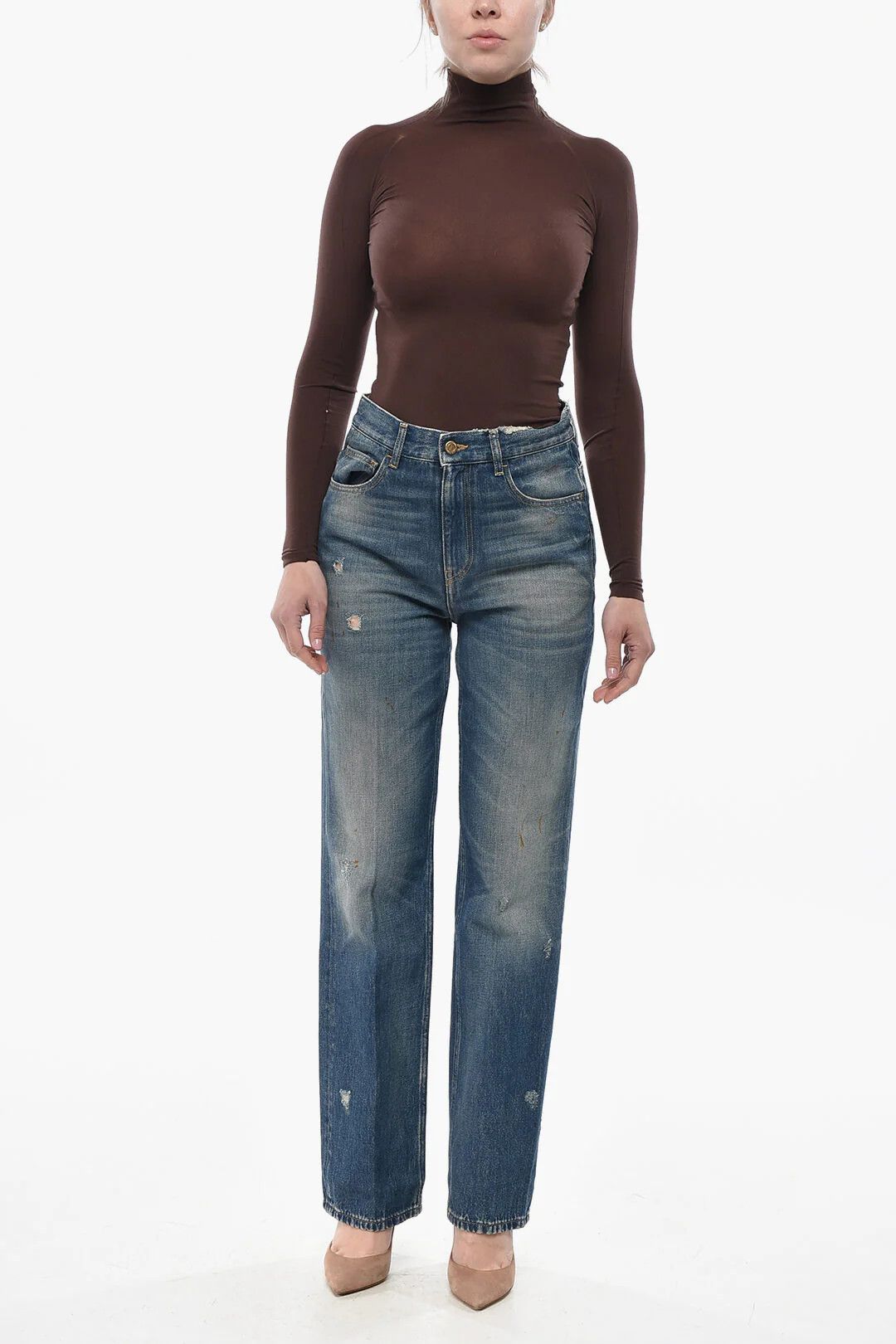 Golden Goose og1mm0426 Slim-Fit Jeans in Blue Size 28" / US 6 / IT 42 - 4 Thumbnail