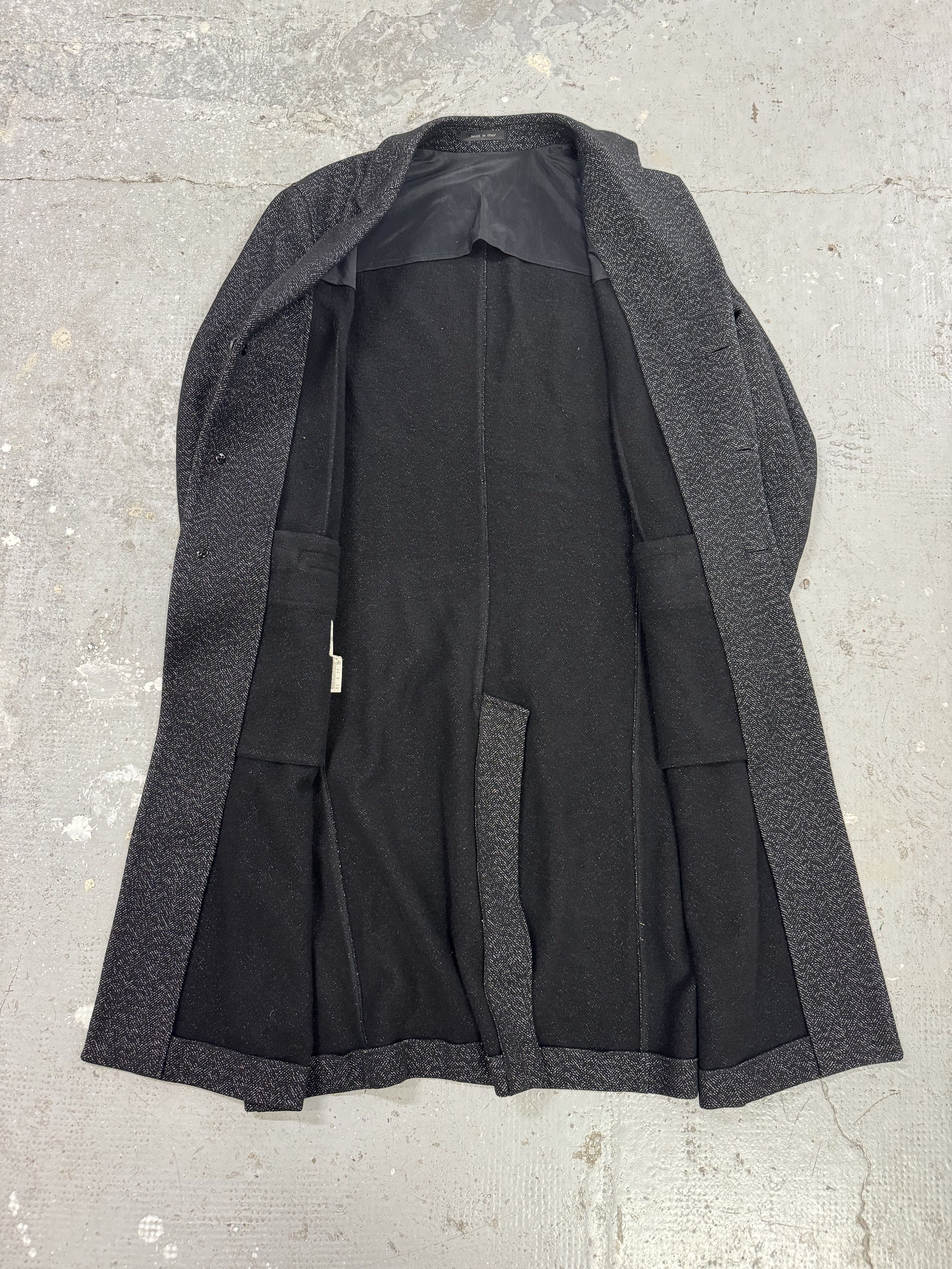 Armani × Vintage AW2005 Emporio Armani Trench Wool Obscure Coat Size US M / EU 48-50 / 2 - 7 Thumbnail