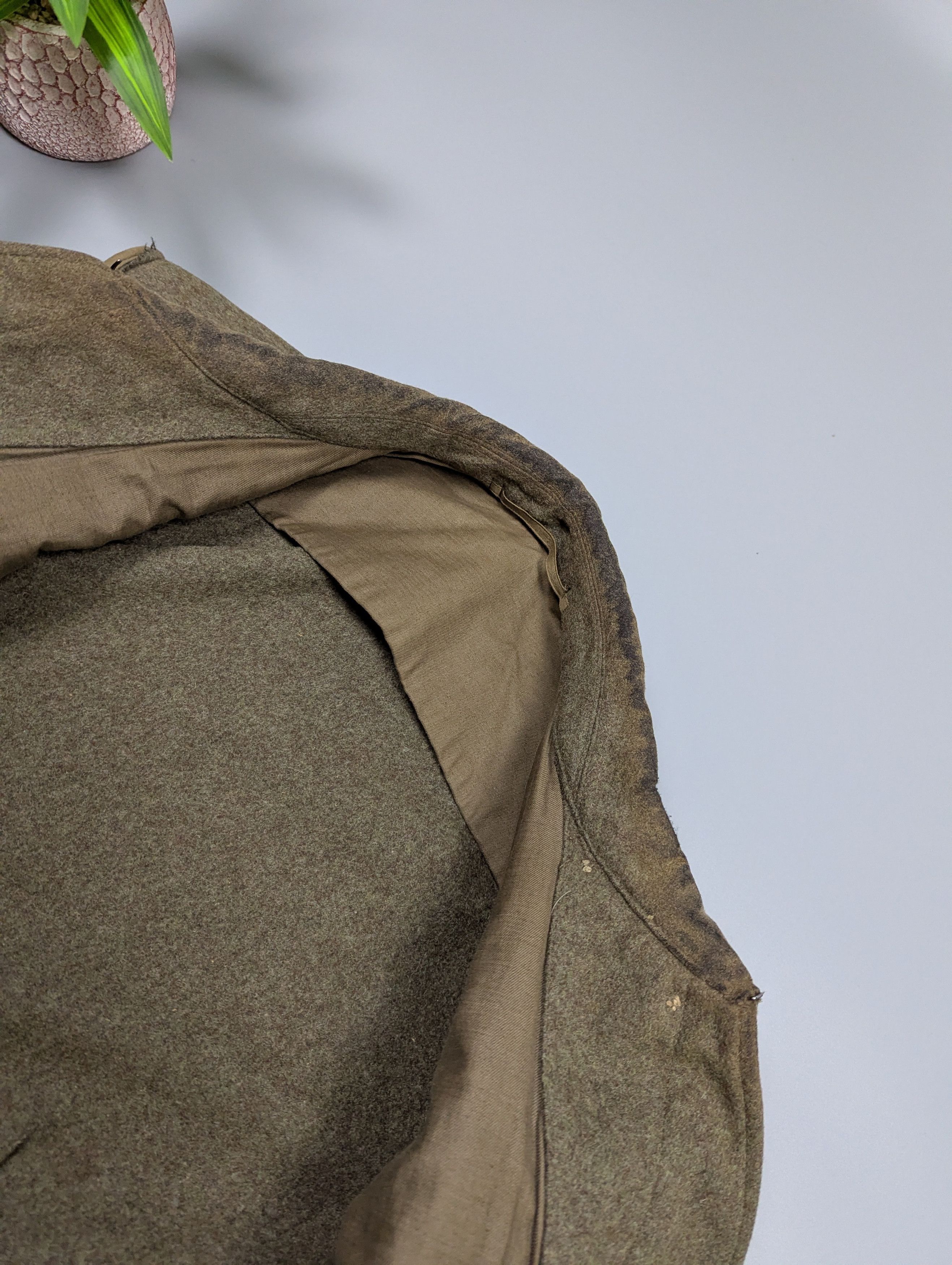 Vintage VTG 1960 Military German Wool Army Vest / Sleeveless Jacket Size US M / EU 48-50 / 2 - 14 Thumbnail