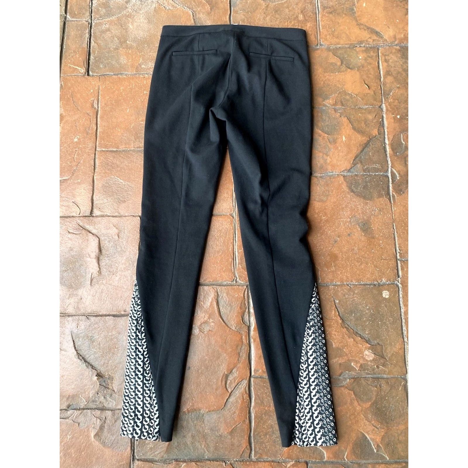 Diane von Furstenberg Diane Von Furstenberg Pants Women 2 Black Wool Skinny Leg Ankle Pocket Vintage No Pattern Size 26" / US 2 / IT 38 - 3 Thumbnail