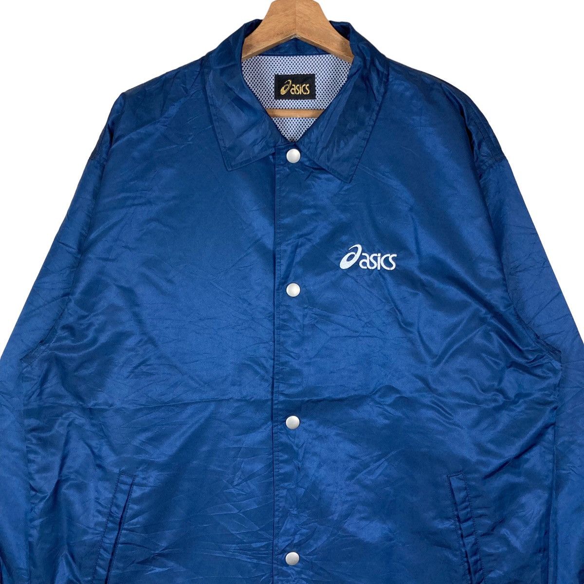 Asics Vintage Asics Mini Logo Snap Button Jacket Size US L / EU 52-54 / 3 - 2 Thumbnail