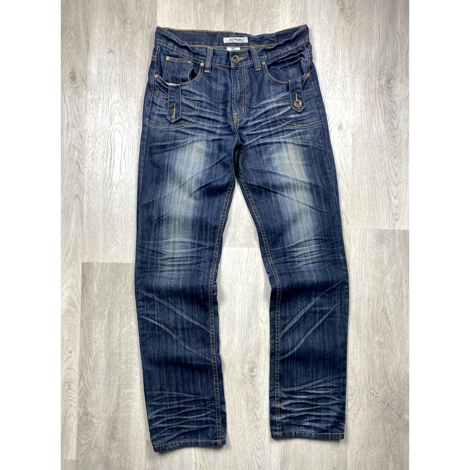 Ed Hardy Ed Hardy Jeans Vintage Size 32 Men Blue Denim Jeans 34 Inseam 32 Waist 32 Size US 32 / EU 48 - 7 Thumbnail