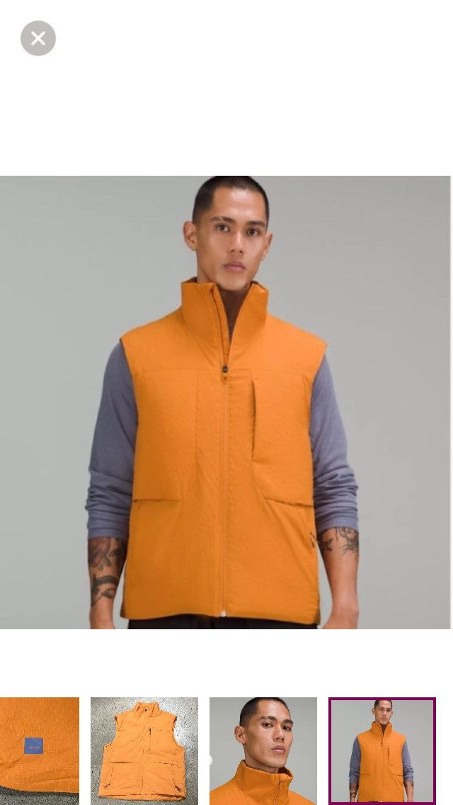 Lululemon Lululemon Autumn Orange Insulated Hiking Vest XXL Size US XXL / EU 58 / 5 - 15 Thumbnail