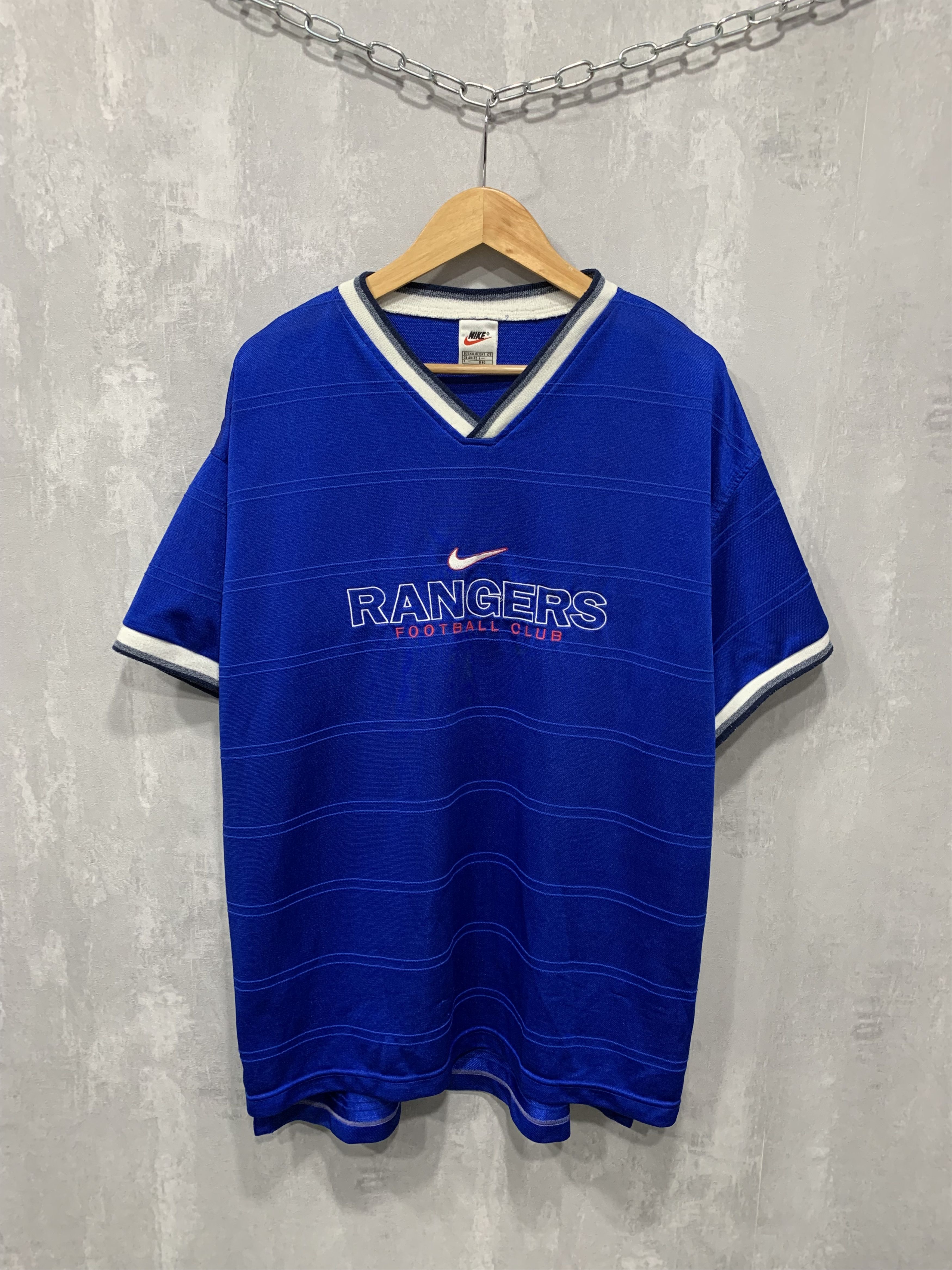 Nike × Vintage Vintage Nike Rangers Jersey T Shirt Tee Blockcore Y2K 90s Size US XXL / EU 58 / 5 - 1 Thumbnail