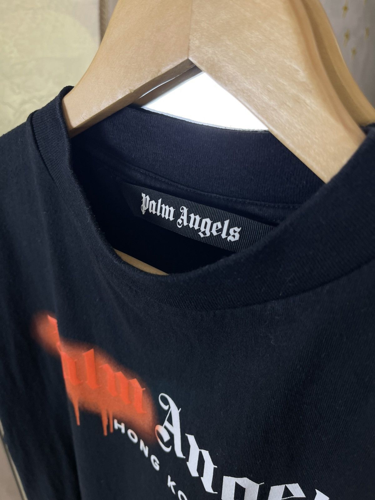 Palm Angels Palm Angels Hong Kong Spray Logo Oversized Tee Size US L / EU 52-54 / 3 - 3 Thumbnail