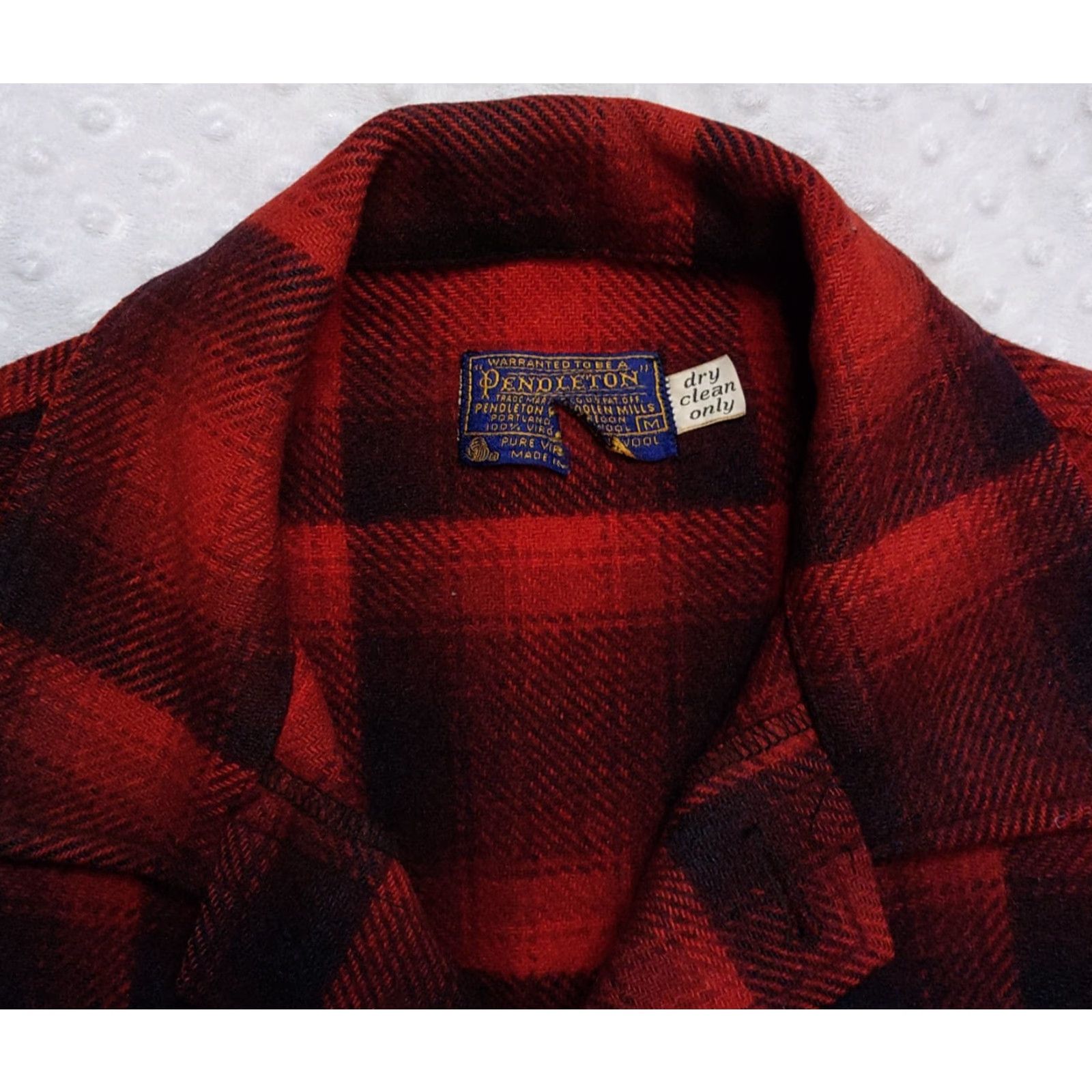 Pendleton VINTAGE Pendleton Jacket Mens Mackinaw Cruiser Wool Red Buffalo Plaid Mid-Length Coat Size US M / EU 48-50 / 2 - 7 Thumbnail