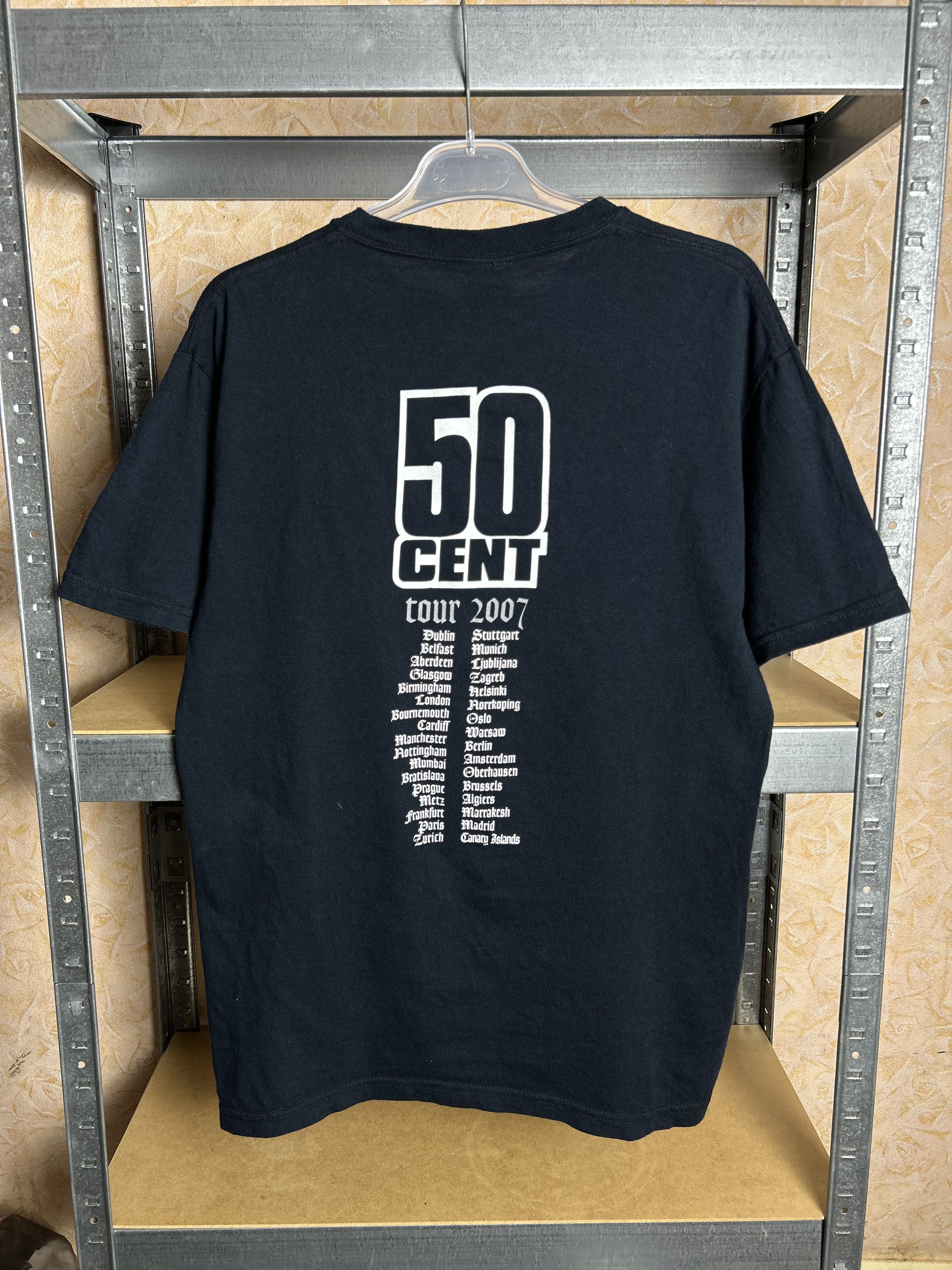 Rap Tees Vintage 2007 50 Cent Cutis Rap Tour T-shirt Size US M / EU 48-50 / 2 - 2 Thumbnail