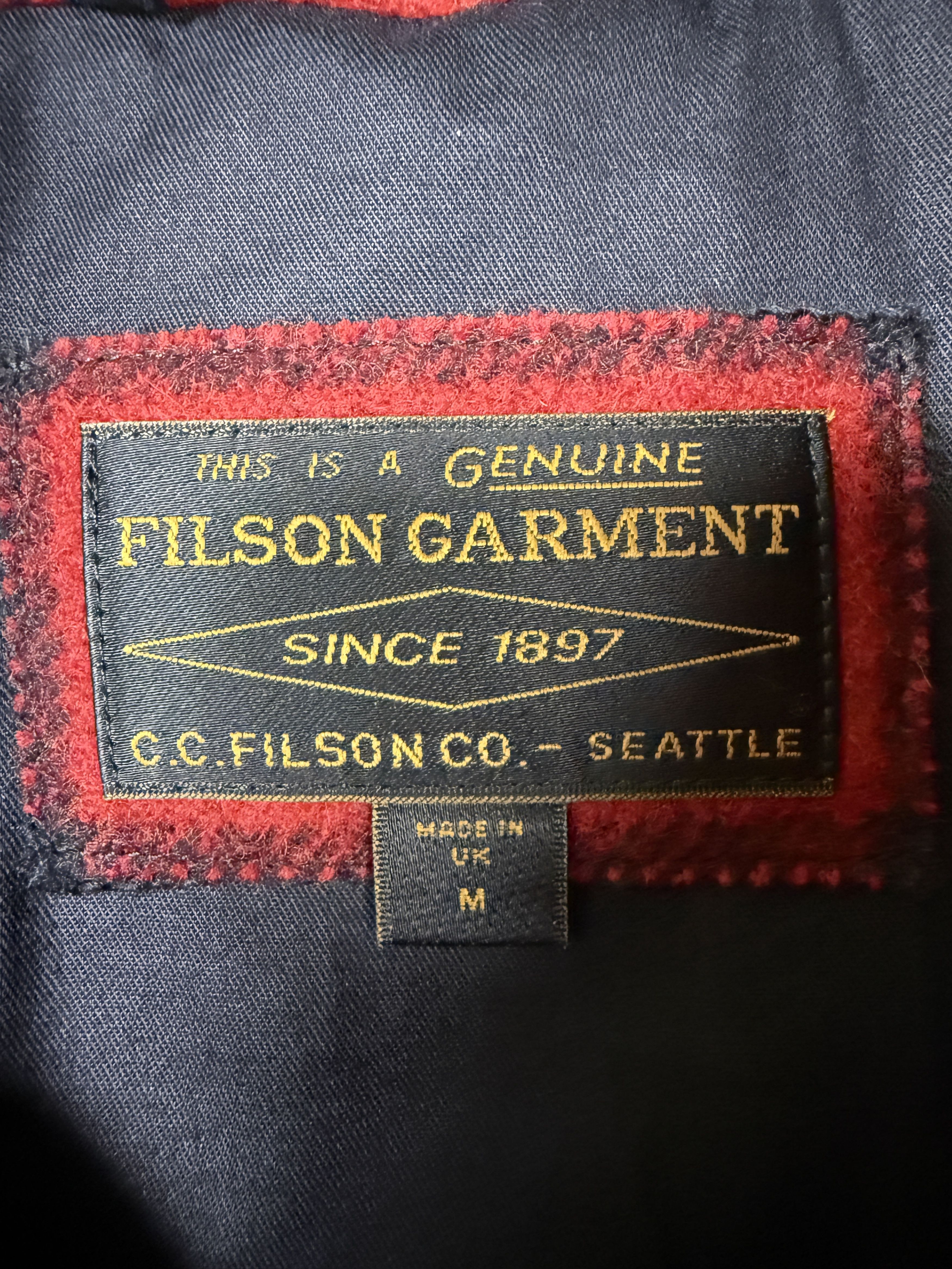 Filson Filson Red Plaid Wool Mackinaw Cruiser Jacket Size M / US 6-8 / IT 42-44 - 3 Thumbnail