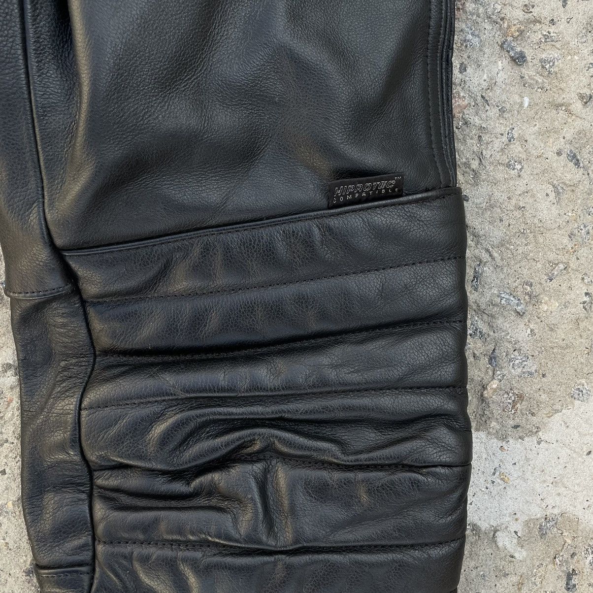Leather × Vintage Vintage Leather Pants Y2K 90s Moto Takai Japanese Brand Size US 30 / EU 46 - 5 Thumbnail
