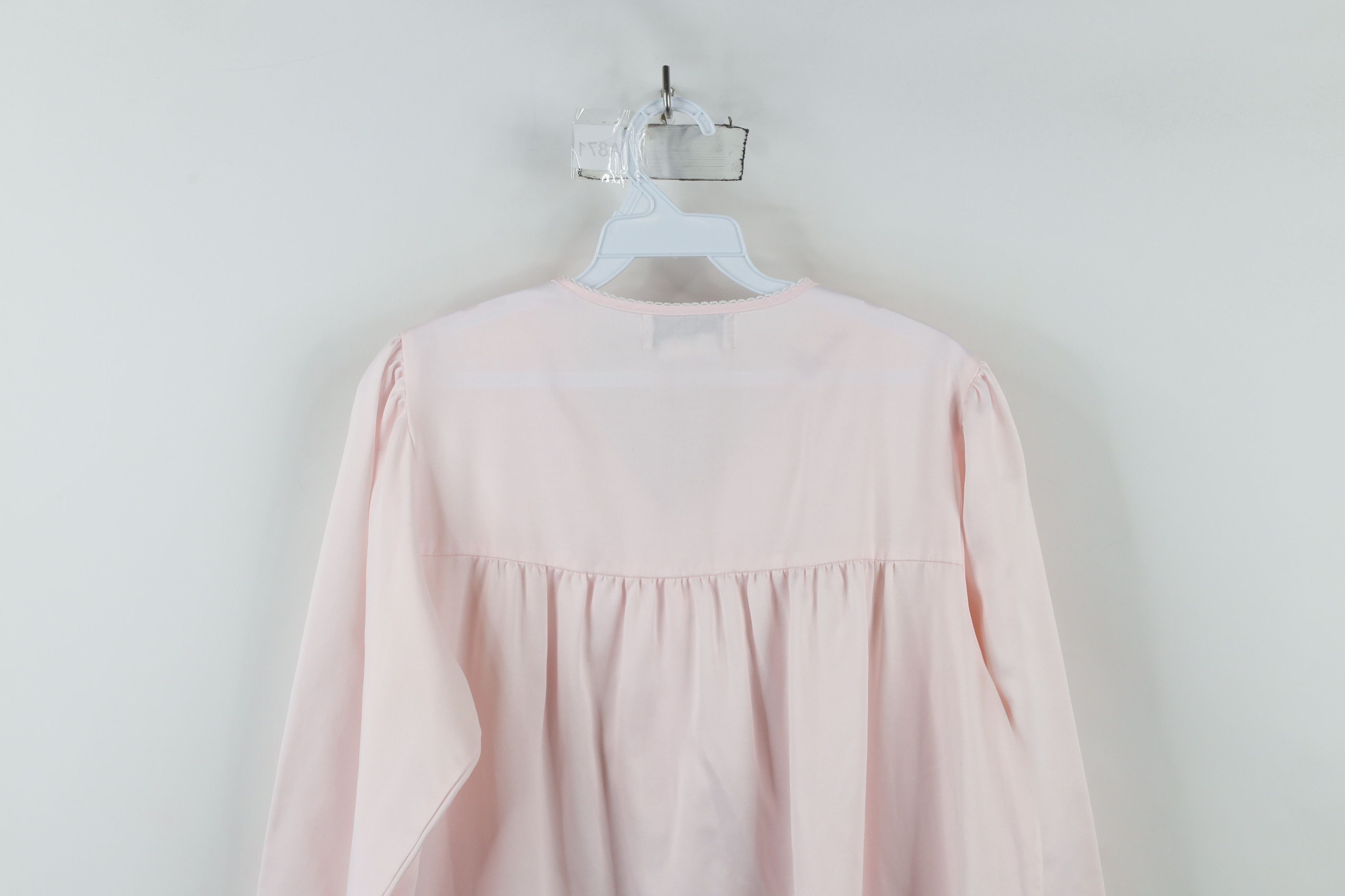 Vintage Vintage 90s Miss Elaine Ruffled Lace Night Gown Sleep Shirt Size M / US 6-8 / IT 42-44 - 11 Thumbnail