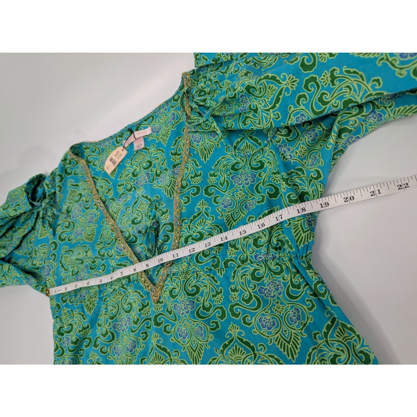 Victoria's Secret Victoria’s Secret Women's Cover-up Mini Dress Boho Beach Green M/L Floral Cotton Nylon Lace 90s Vintage Size M / US 6-8 / IT 42-44 - 6 Thumbnail