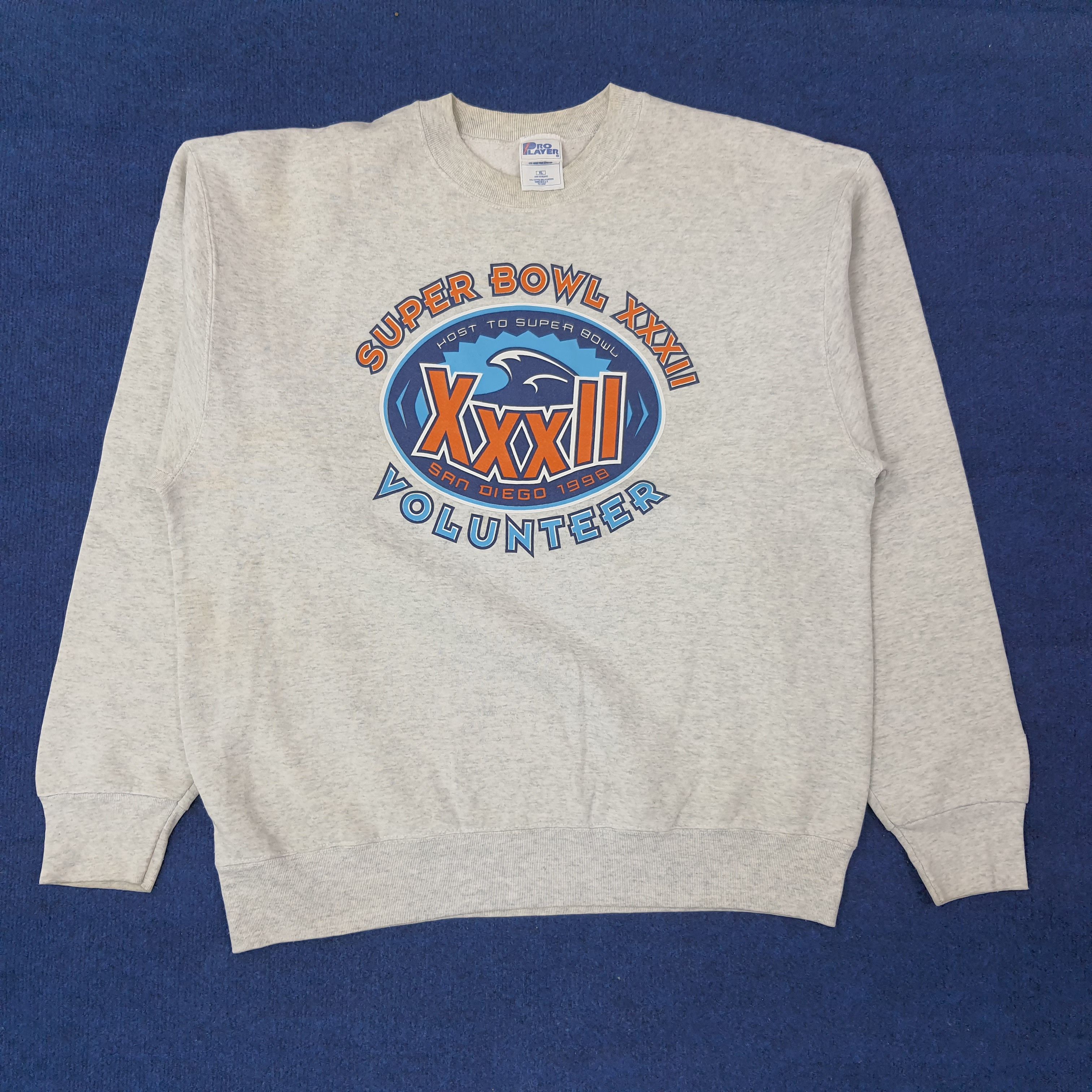 Pro Player Vintage Pro Player Super Bowl San Diego'98 Sweatshirt C254N3 Size US XL / EU 56 / 4 - 1 Thumbnail