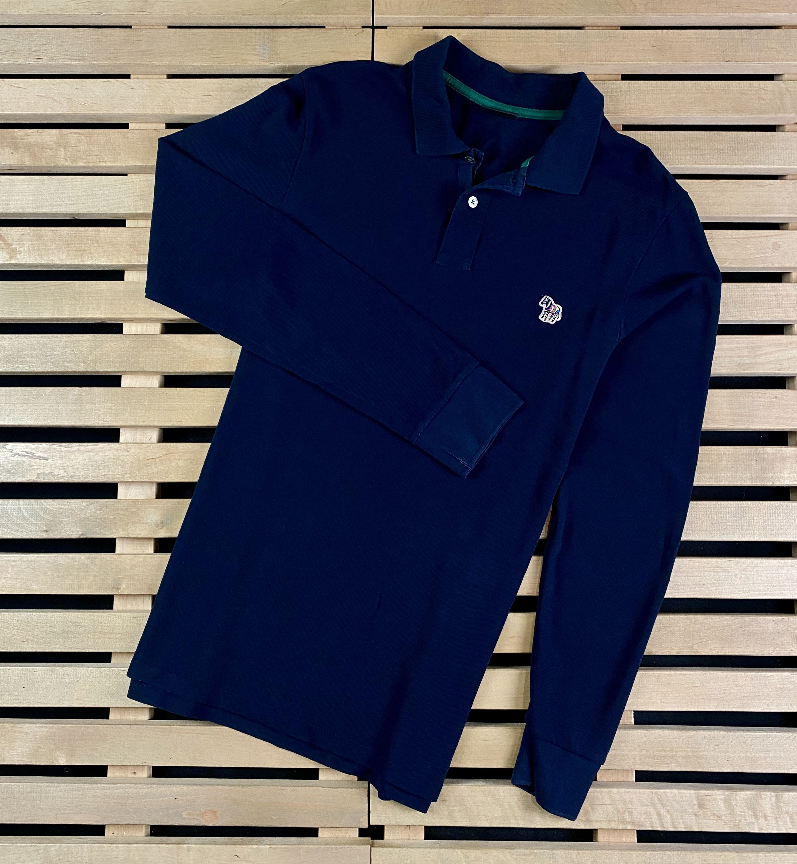 Paul Smith Men’s Polo Long Sleeve Sweatshirt Paul Smith Size M Blue Size US M / EU 48-50 / 2 - 1 Thumbnail