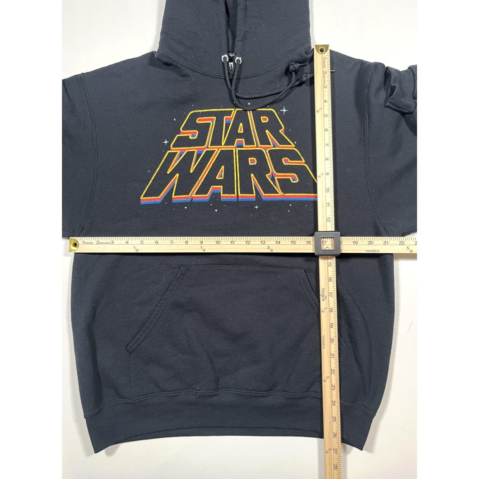 Disney Star Wars Hoodie Mens Large Black Pullover Graphic Fleece Lucasfilm Size US L / EU 52-54 / 3 - 5 Thumbnail