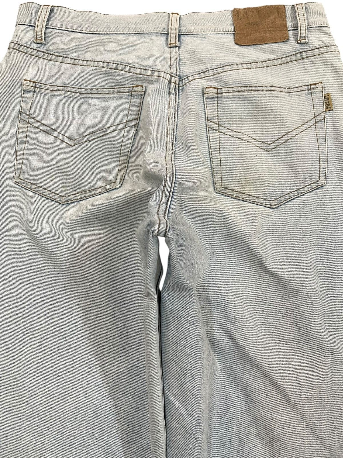JNCO × Yasuyuki Ishii Vintage Stool Life Baggy Faded Distressed Denim Size US 33 - 5 Thumbnail