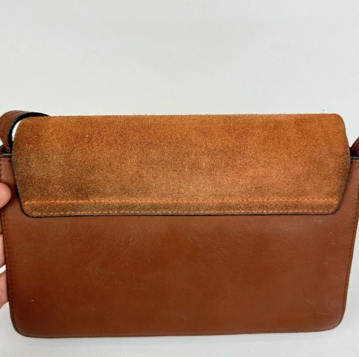 Chloe Chloe Tobacco Leather And Suede Small Faye Bag Shoulder Bag Size ONE SIZE - 8 Thumbnail