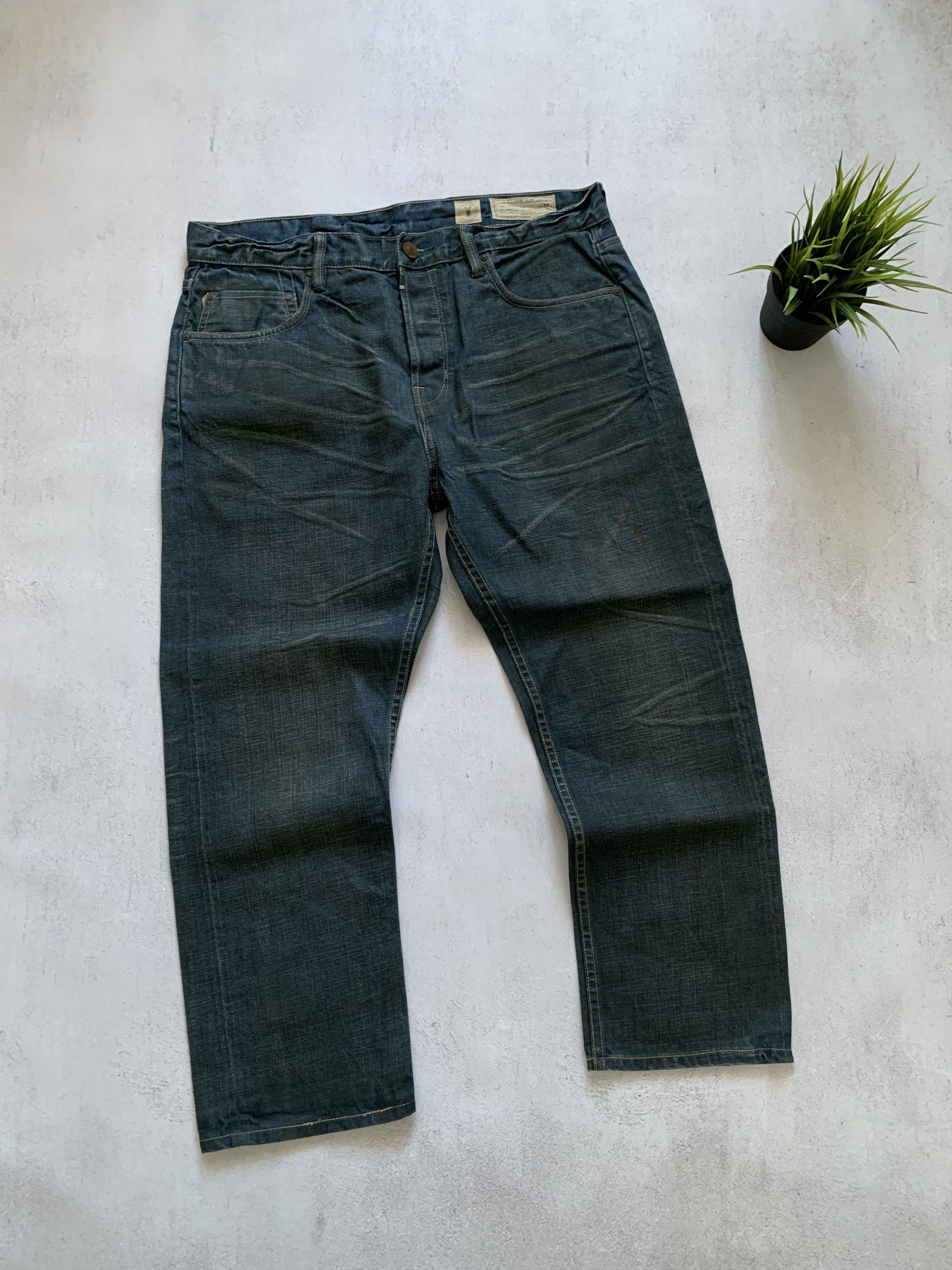Allsaints × Japanese Brand Vintage Allsaints Jeans Denim Pants Baggy Dirty Distressed Size US 34 / EU 50 - 1 Thumbnail