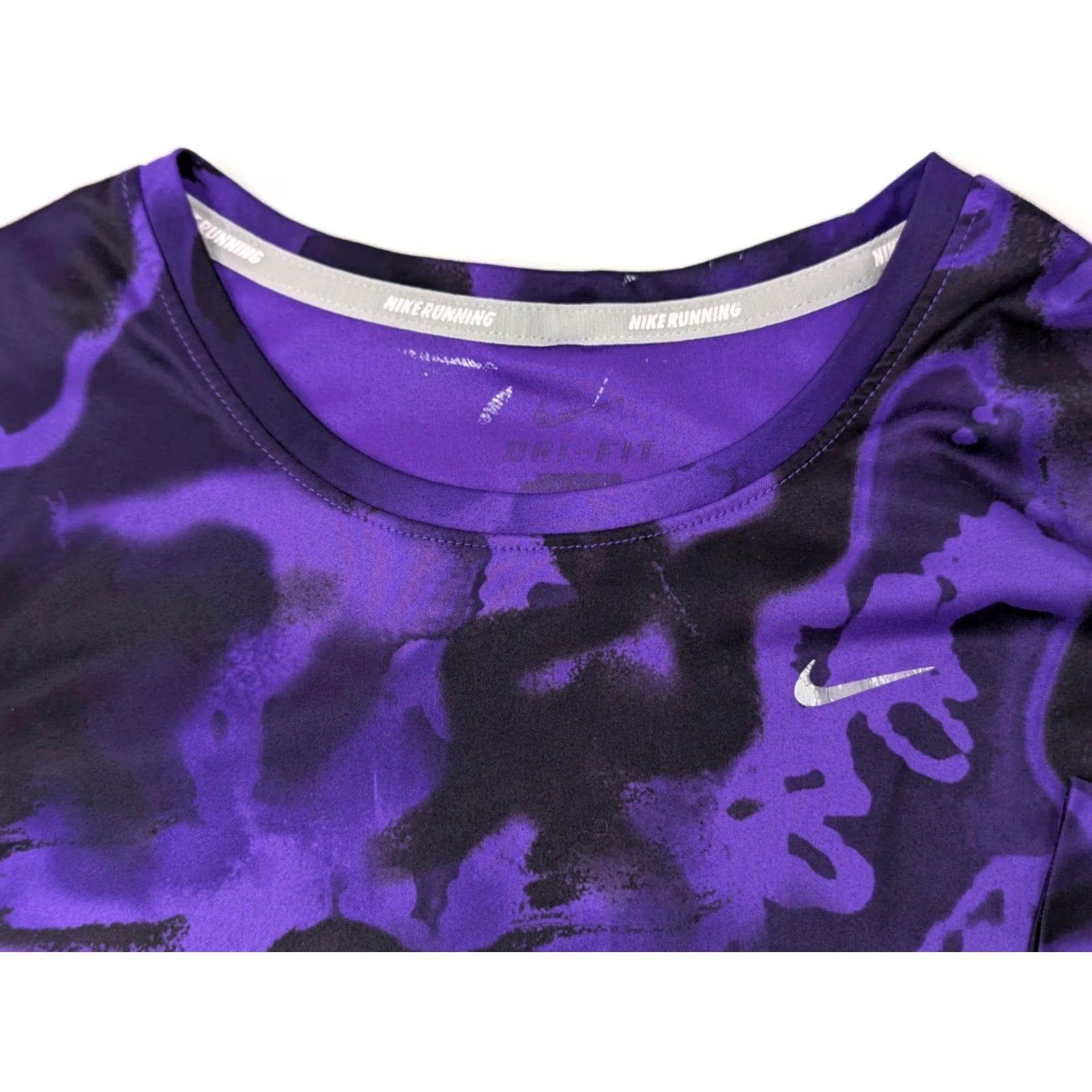 Nike Nike Miler Running Shirt Womens Small Purple Black Dri-Fit Size S / US 4 / IT 40 - 4 Thumbnail