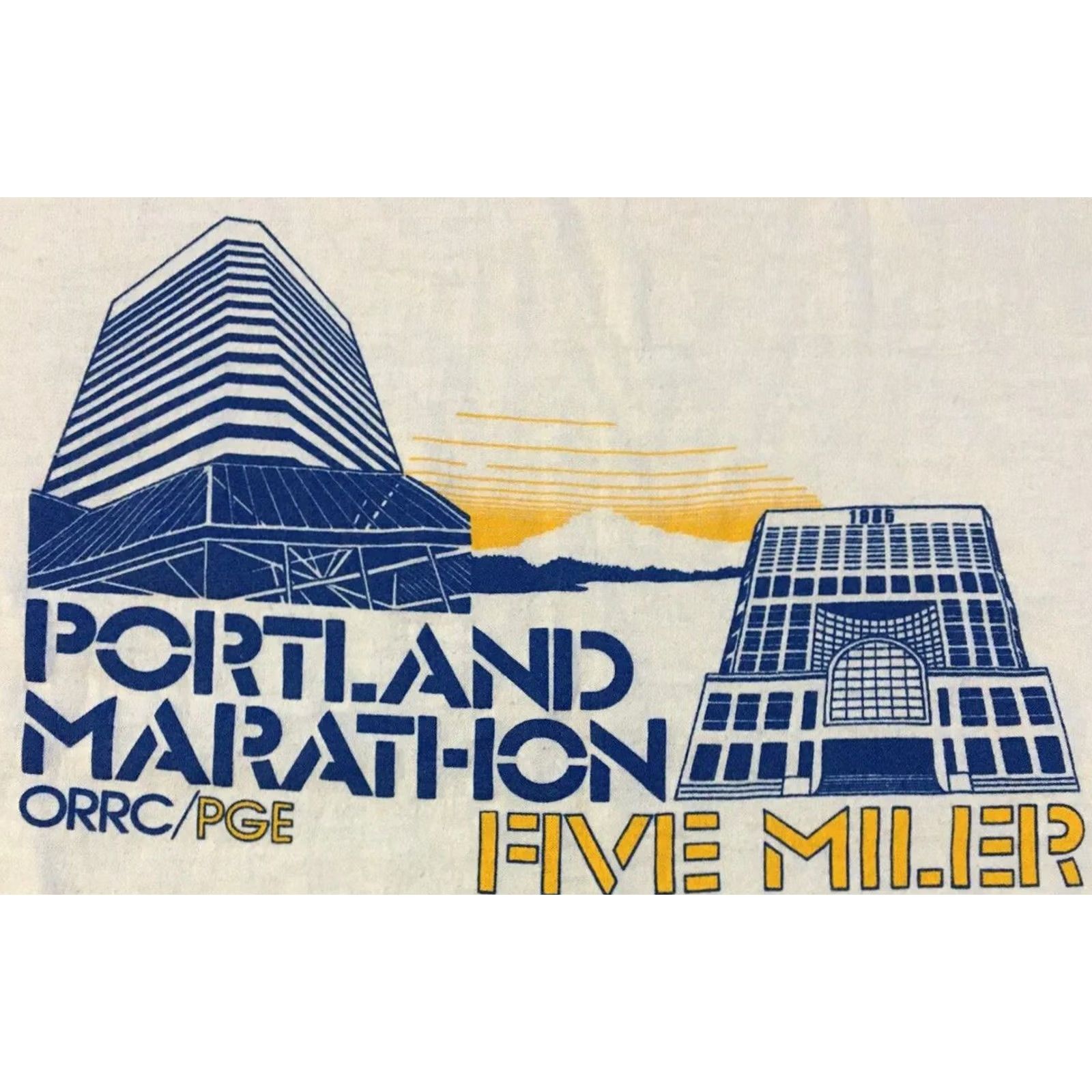 Vintage VINTAGE Portland Five Miler Marathon Shirt S White Mens T-Shirt Grunge 90s 80s Track & Field Paced Vintage Sport Size US S / EU 44-46 / 1 - 2 Thumbnail
