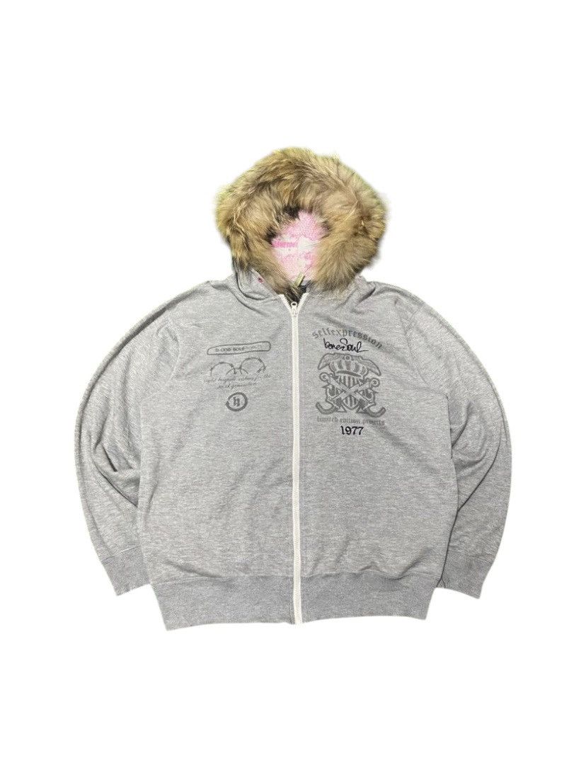 If Six Was Nine × Japanese Brand × Le Grande Bleu (L.G.B.) B-one soul hoodie faux fur ifwasnine lgb style Size US M / EU 48-50 / 2 - 1 Thumbnail