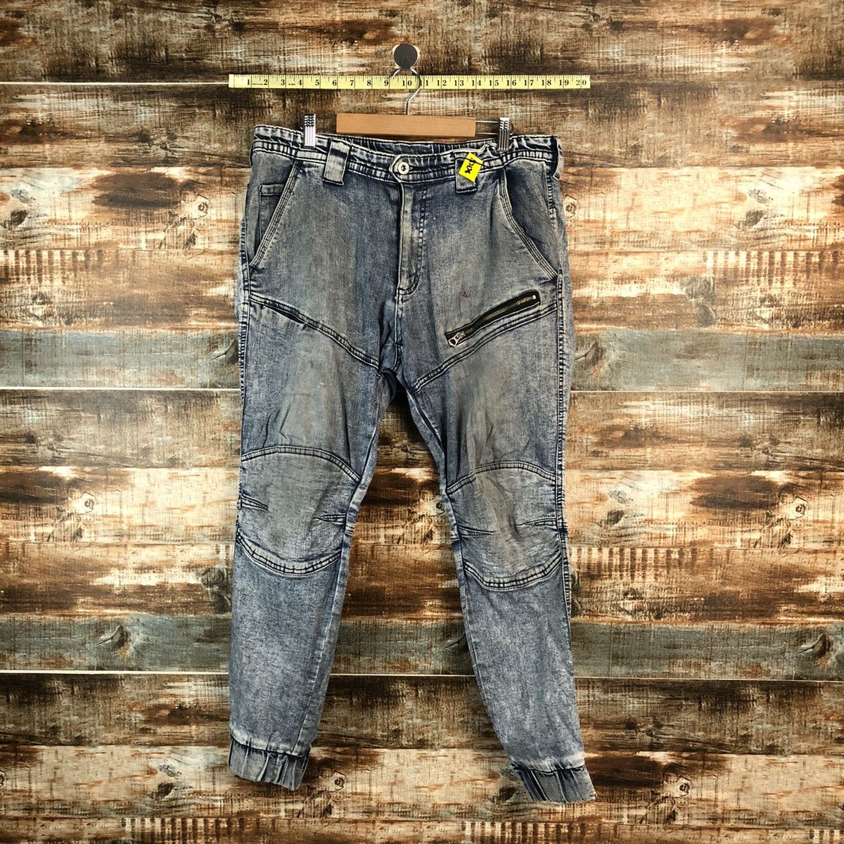 Japanese Brand Japanese Brand vintage Blue Denim Joggers Pants #A2128 Size US 34 / EU 50 - 1 Thumbnail