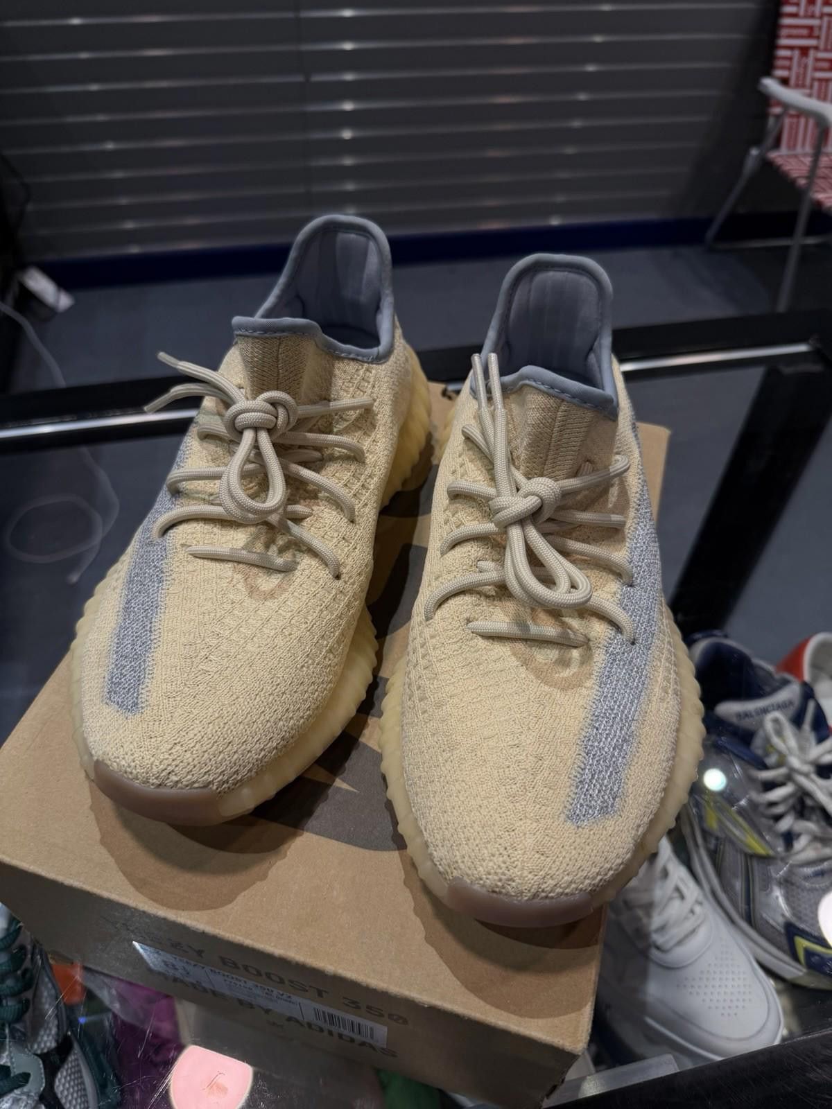 Adidas Size 8.5 - Adidas Yeezy Boost 350 V2 Linen Sneakers FY5158 Size US 8.5 / EU 41-42 - 4 Thumbnail