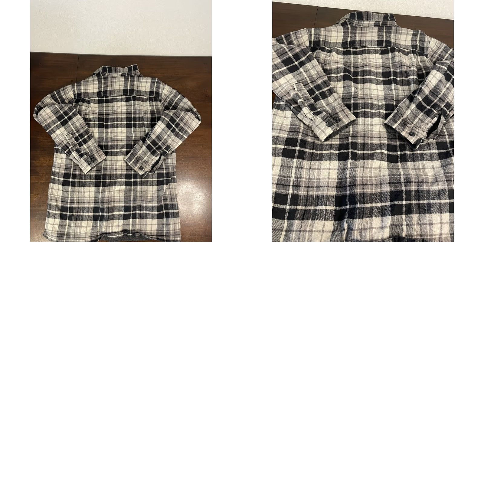 Vintage LL Bean Mens Flannel Shirt Size M Plaid Black White Button Up Traditional Fit Size US M / EU 48-50 / 2 - 8 Thumbnail