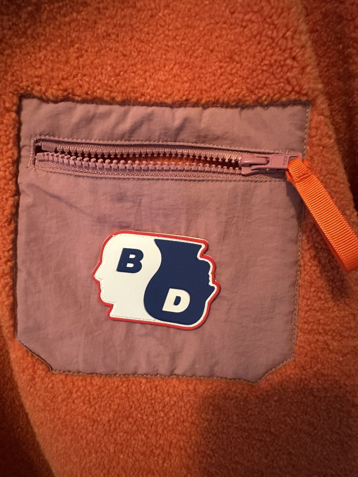 Brain Dead Brain Dead Orange Paneled Zip Sweater Size US XL / EU 56 / 4 - 4 Thumbnail