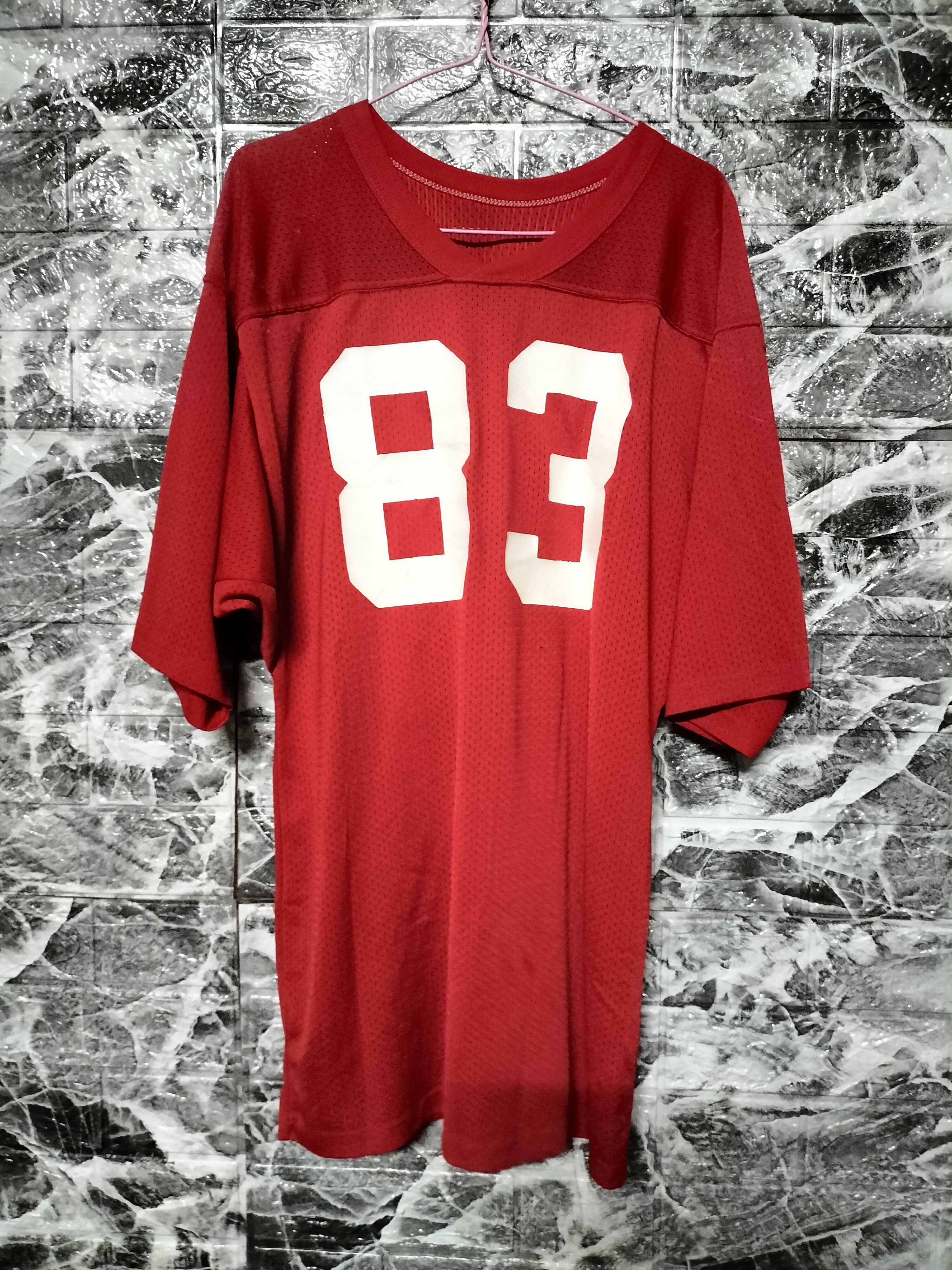 Vintage 80s American Jersey No 83 single stitch soccer Size US XL / EU 56 / 4 - 1 Thumbnail