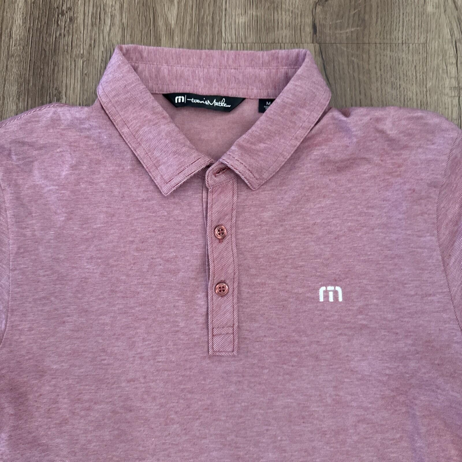 TravisMathew Travis Mathew Zinna Golf Polo Heather Cardinal Short Sleeve Size US M / EU 48-50 / 2 - 2 Thumbnail