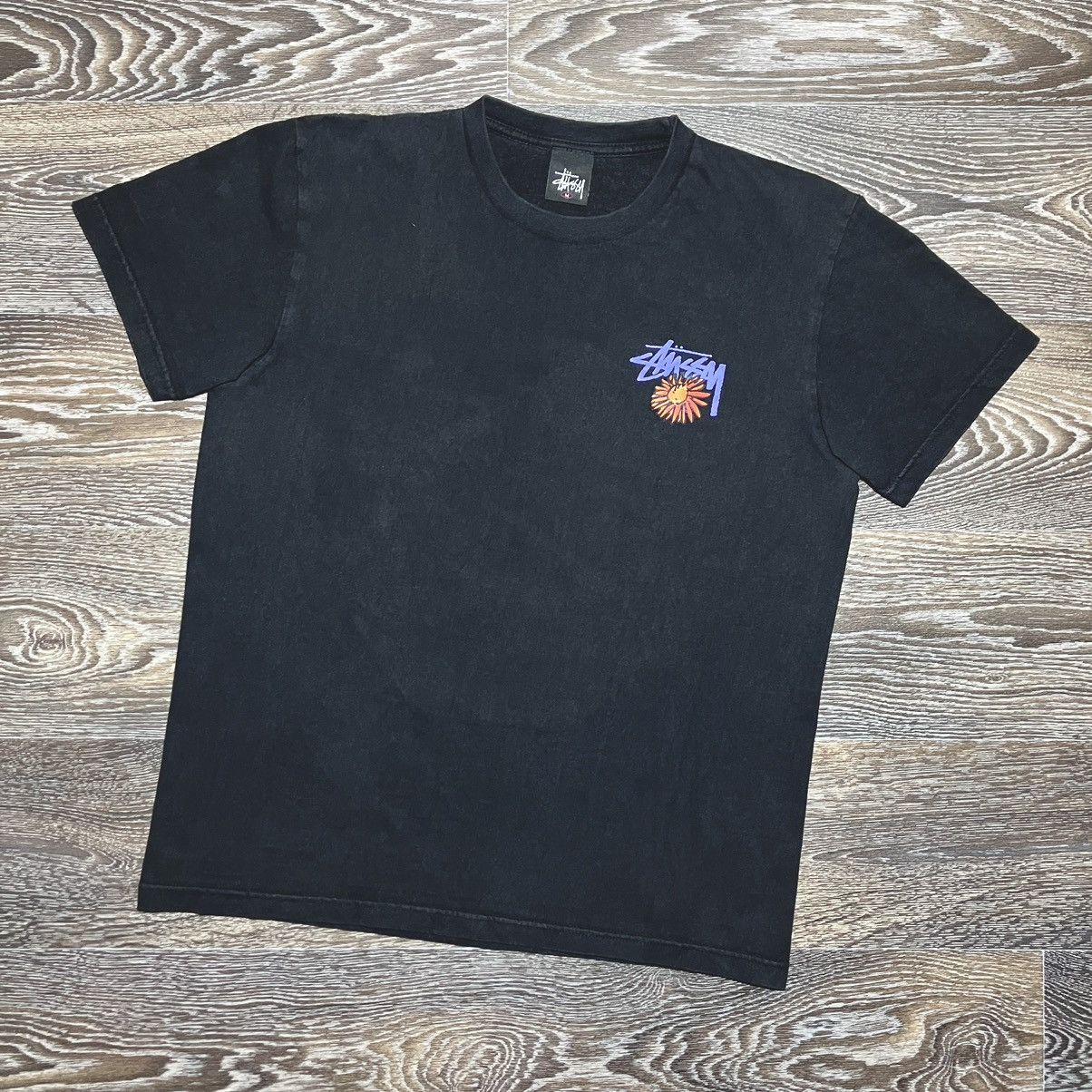 Stussy Vintage STUSSY Smokin’ Skull Backprint Cotton Faded T-shirt Size US M / EU 48-50 / 2 - 1 Thumbnail