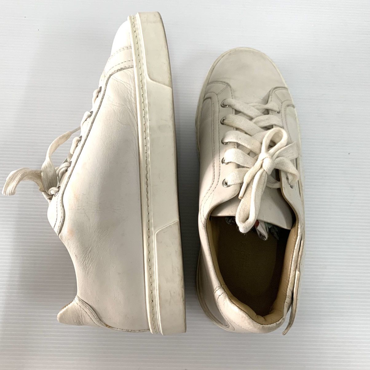 Hermes HERMES WHITE PEGASE SNEAKERS Pre-Owned Shoes Size US 6.5 / EU 39-40 - 4 Thumbnail