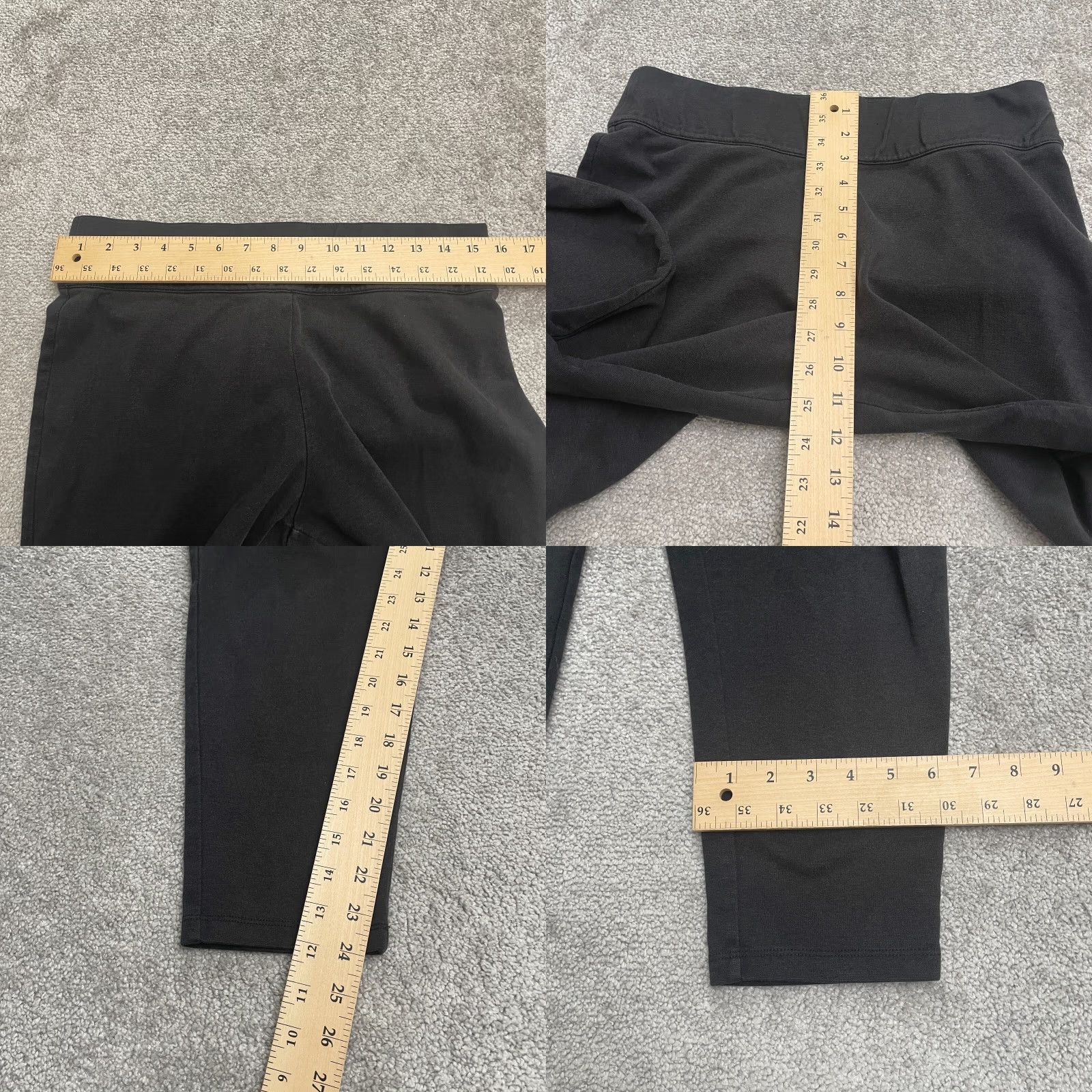 Liz Claiborne Liz Claiborne Pants Cropped Tapered Black Womens PM 31x24 Pull On Stretch Casual Modern 90s? Size 32" / US 10 / IT 46 - 8 Thumbnail