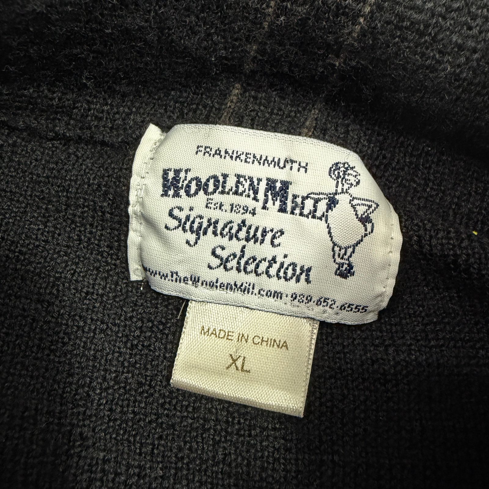Vintage Vintage Frankenmuth Woolen Mill Wool 1/4 Zip Sweater XL Size US XL / EU 56 / 4 - 5 Thumbnail