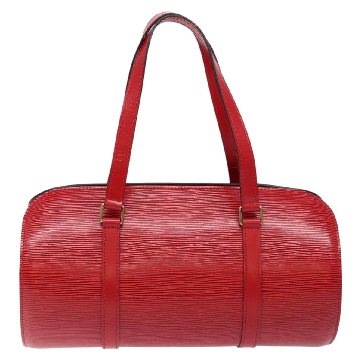 Louis Vuitton LOUIS VUITTON Epi Soufflot Hand Bag Red M52227 Size ONE SIZE - 2 Thumbnail