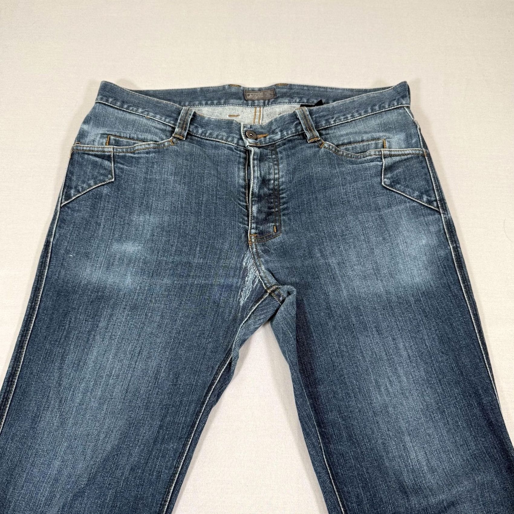 Vintage Triple Aught Design Jeans Mens 34x30 Blue Core Straight Fit Denim Pants Stretch Size US 34 / EU 50 - 2 Thumbnail