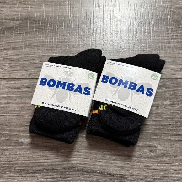 Other NEW BOMBAS Crew Socks 2 Pack Black Honeycomb Arch Support Si Size ONE SIZE - 1 Thumbnail