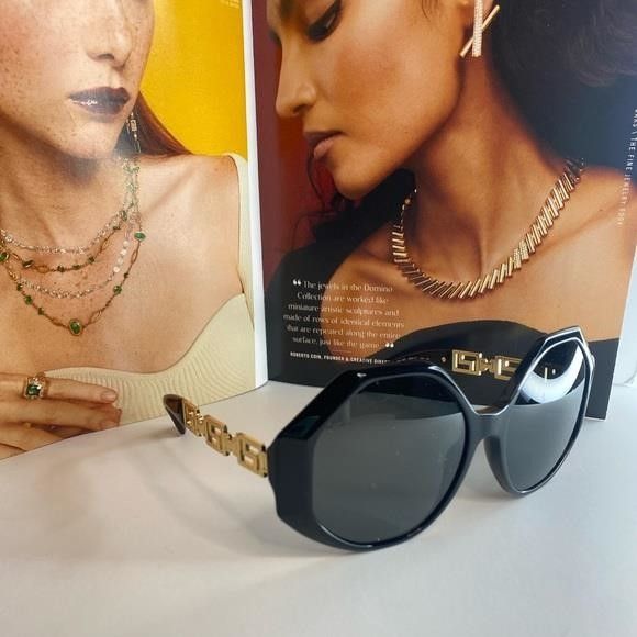 Versace NEW VERSACE VE4395 GB1/87 SUNGLASSES VE 4395","description Size ONE SIZE - 9 Thumbnail