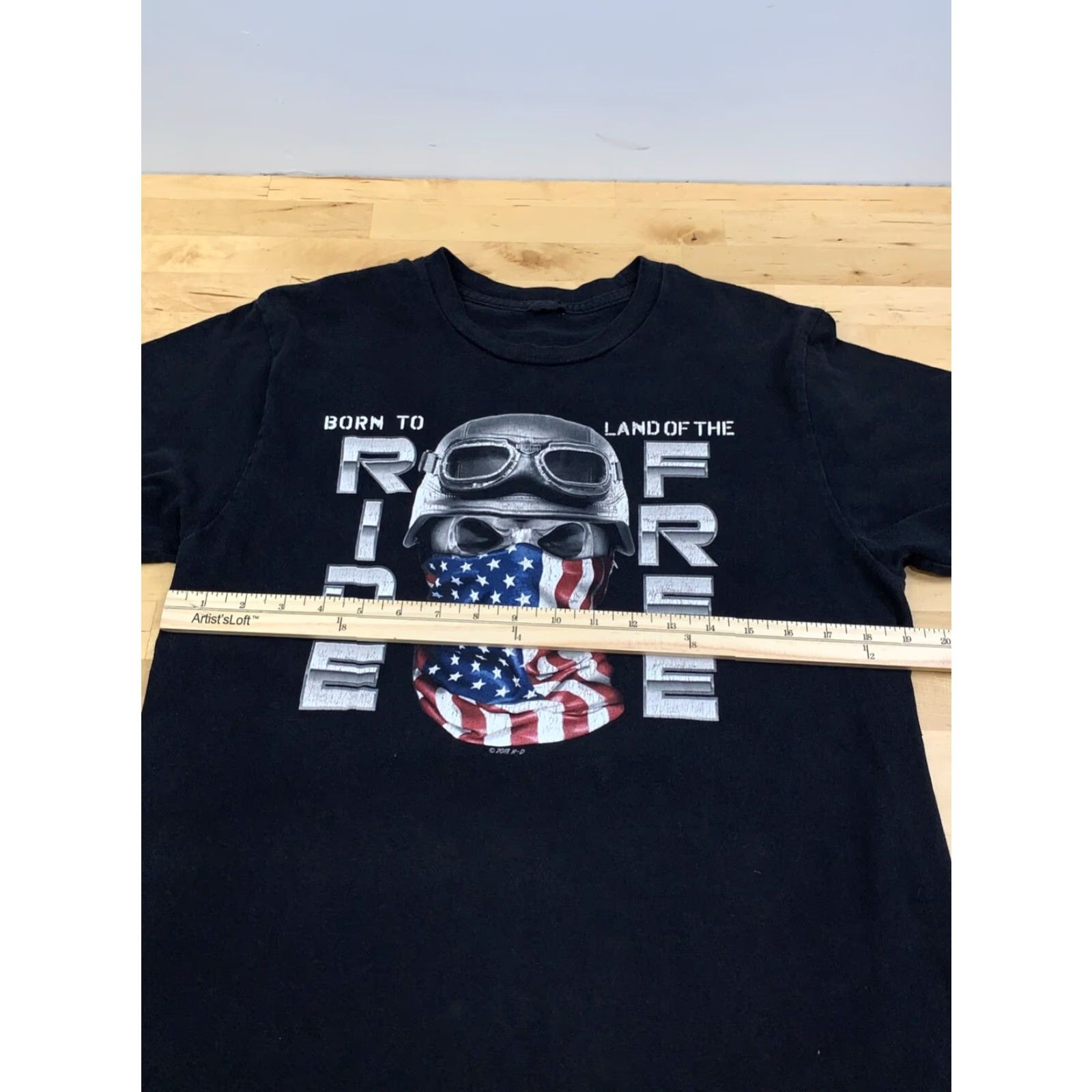 Harley Davidson VINTAGE Harley-Davidson Born to Ride Land of the Free T Shirt S Black Mens Short Sleeve Crew Neck Size US S / EU 44-46 / 1 - 6 Thumbnail