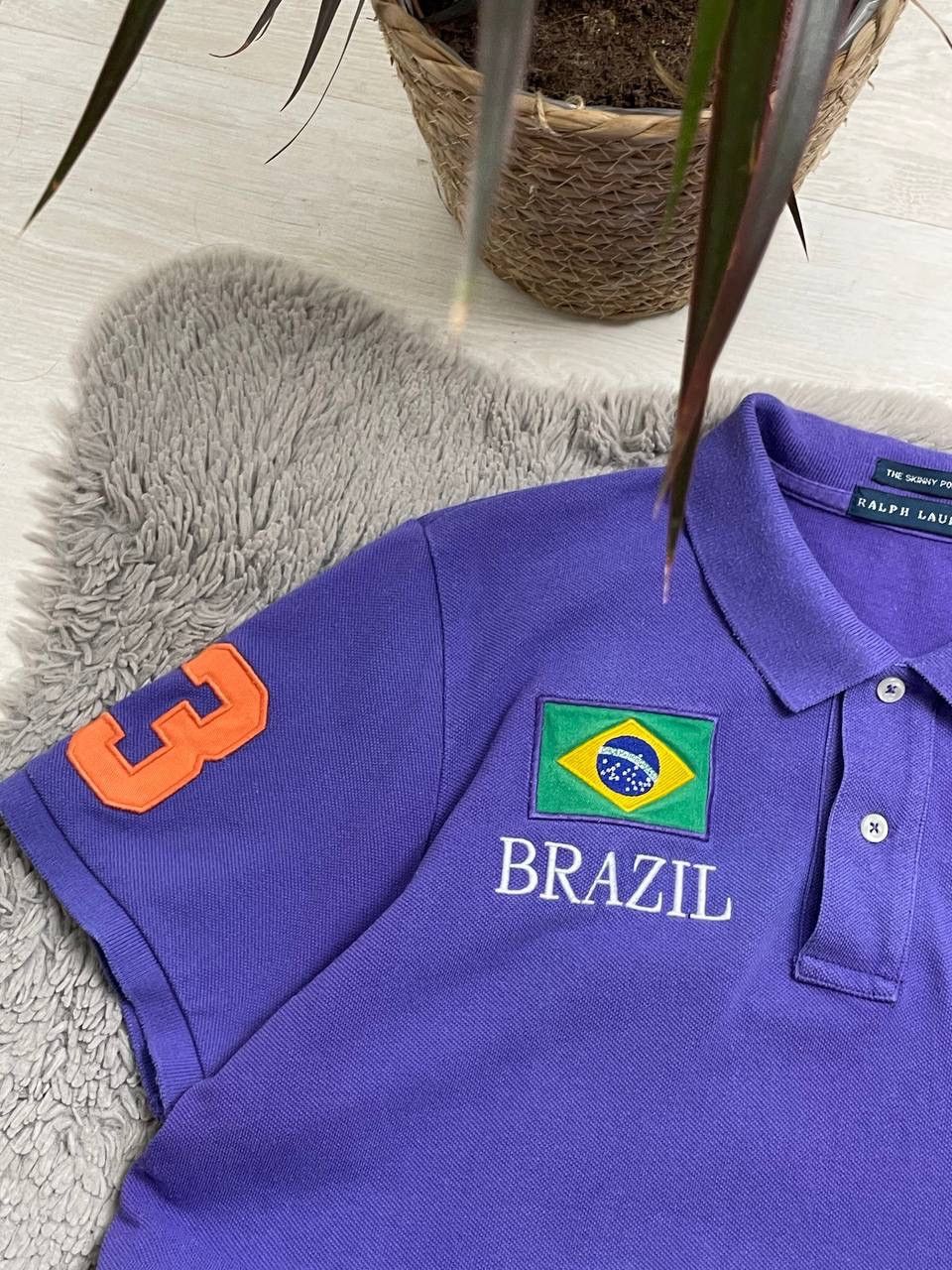 Polo Ralph Lauren × Vintage Polo Ralph Lauren Vintage Polo T-shirt CENTER Pony Brazil 3 Size XL / US 12-14 / IT 48-50 - 3 Thumbnail