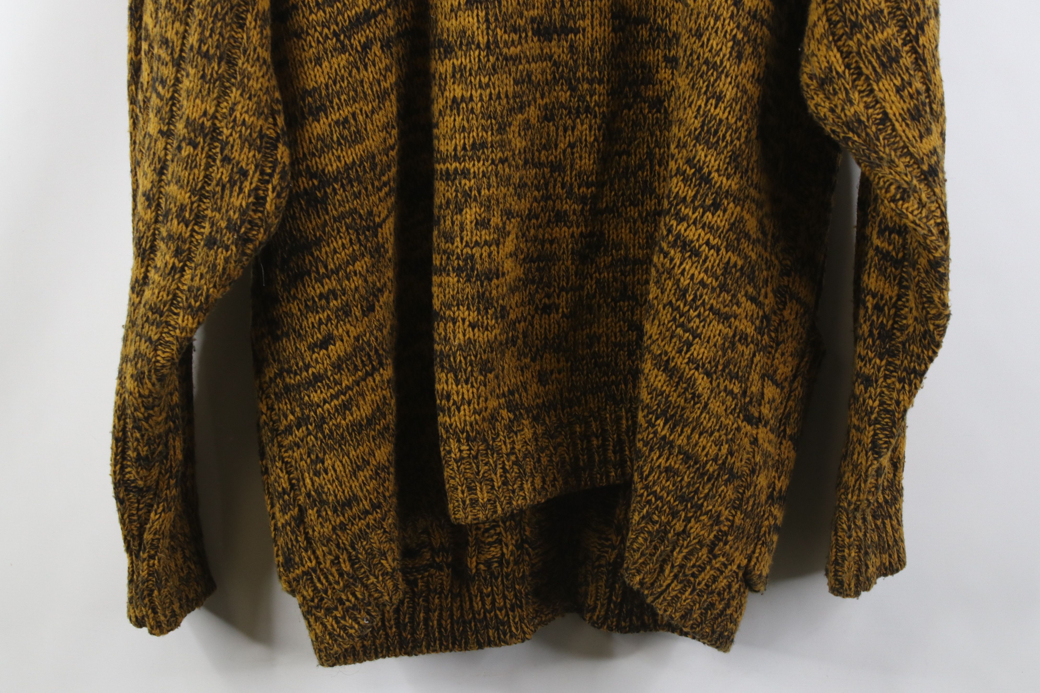Vintage Vintage 90s Streetwear Chunky Knit Cardigan Sweater Yellow Size XXL / US 16-18 / IT 52-54 - 11 Thumbnail