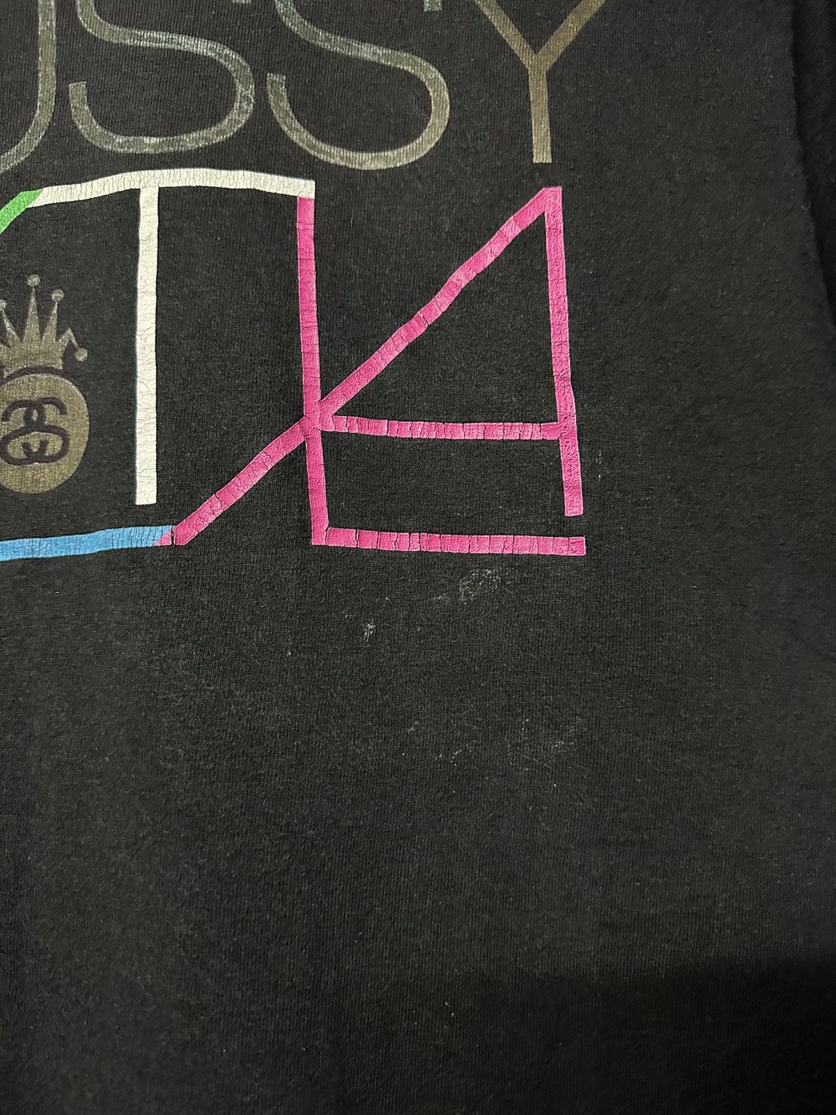 Vintage Stussy New York Streetwear Faded Tee