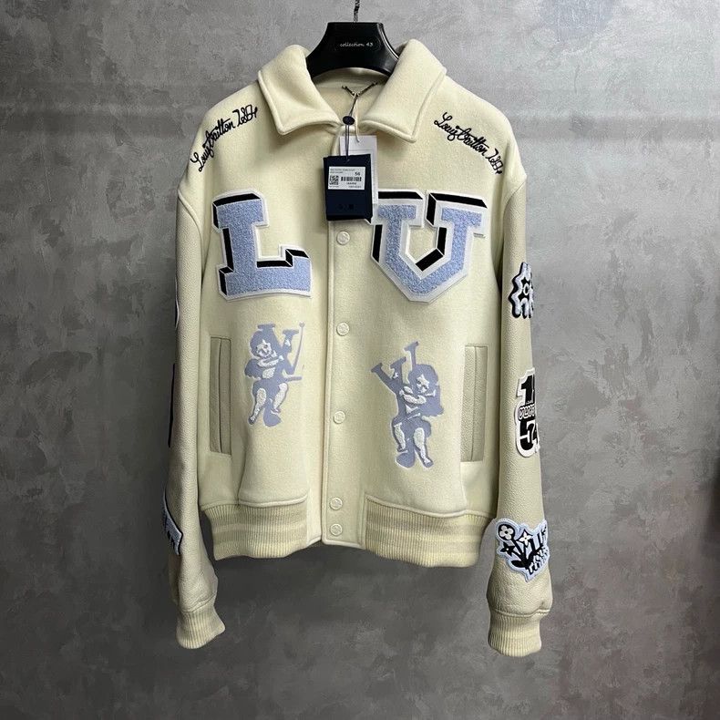Louis Vuitton Louis Vuitton White Contrasting Patchwork Lettered Cartoon Size US XL / EU 56 / 4 - 1 Thumbnail