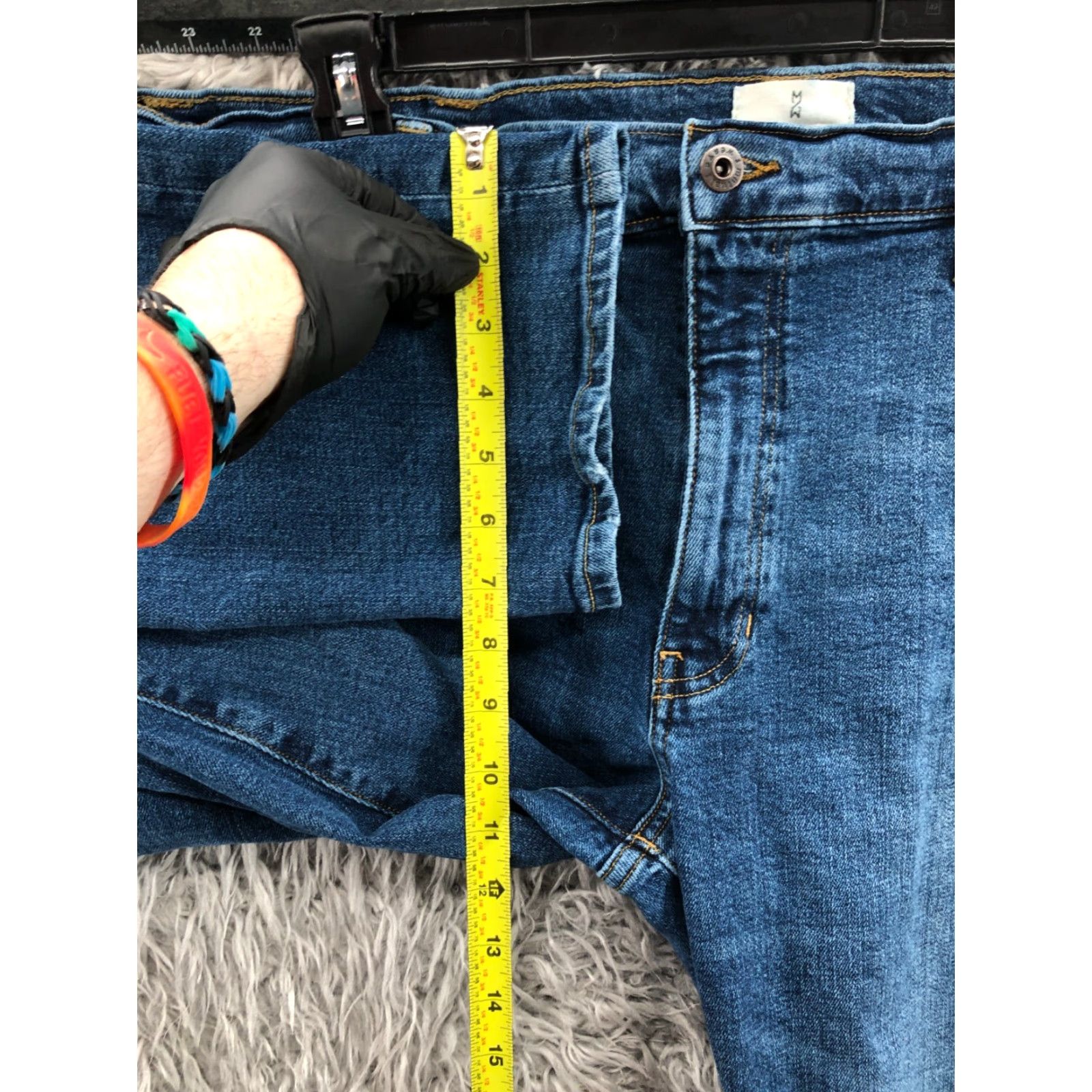 Vintage Mutual Weave The Taper Jeans Mens 40x30 Mid Rise Medium Wash Blue Size US 40 / EU 56 - 4 Thumbnail