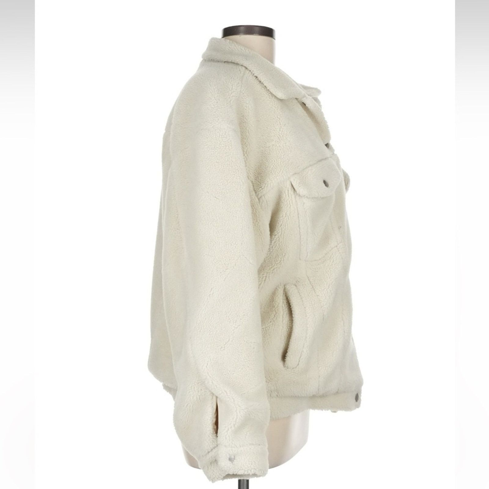 Anine Bing Anine Bing Rory Faux Fur Sherpa Jacket - Size Medium - Ivory Size M / US 6-8 / IT 42-44 - 10 Thumbnail